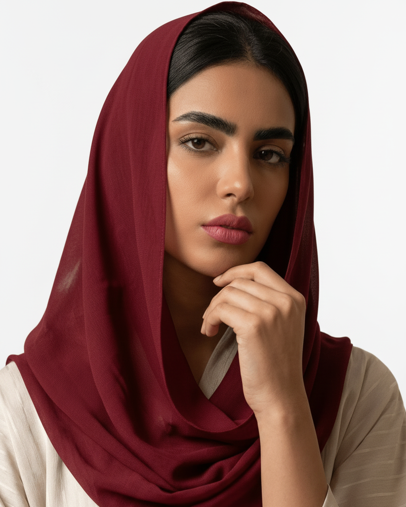VOILE SNOOD BEETROOT - HAALINC. - MIRA Y MANO