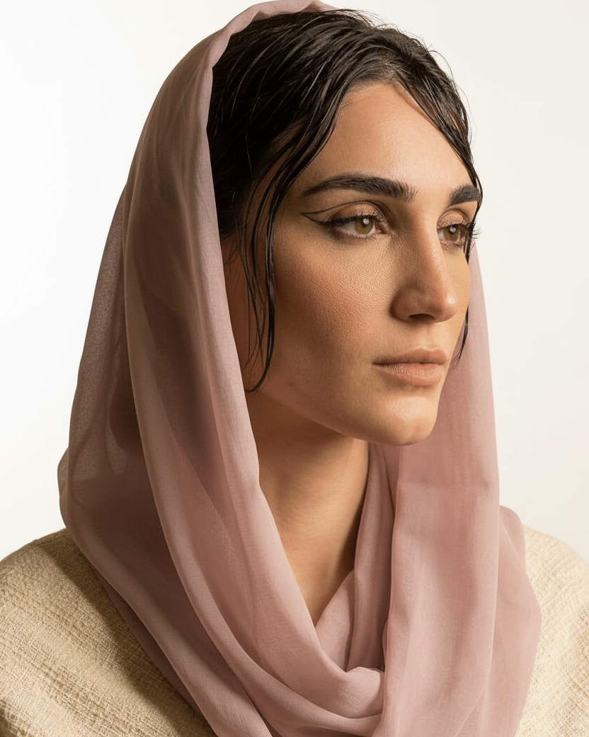 VOILE SNOOD LIGHT LILAC - HAALINC. - MIRA Y MANO