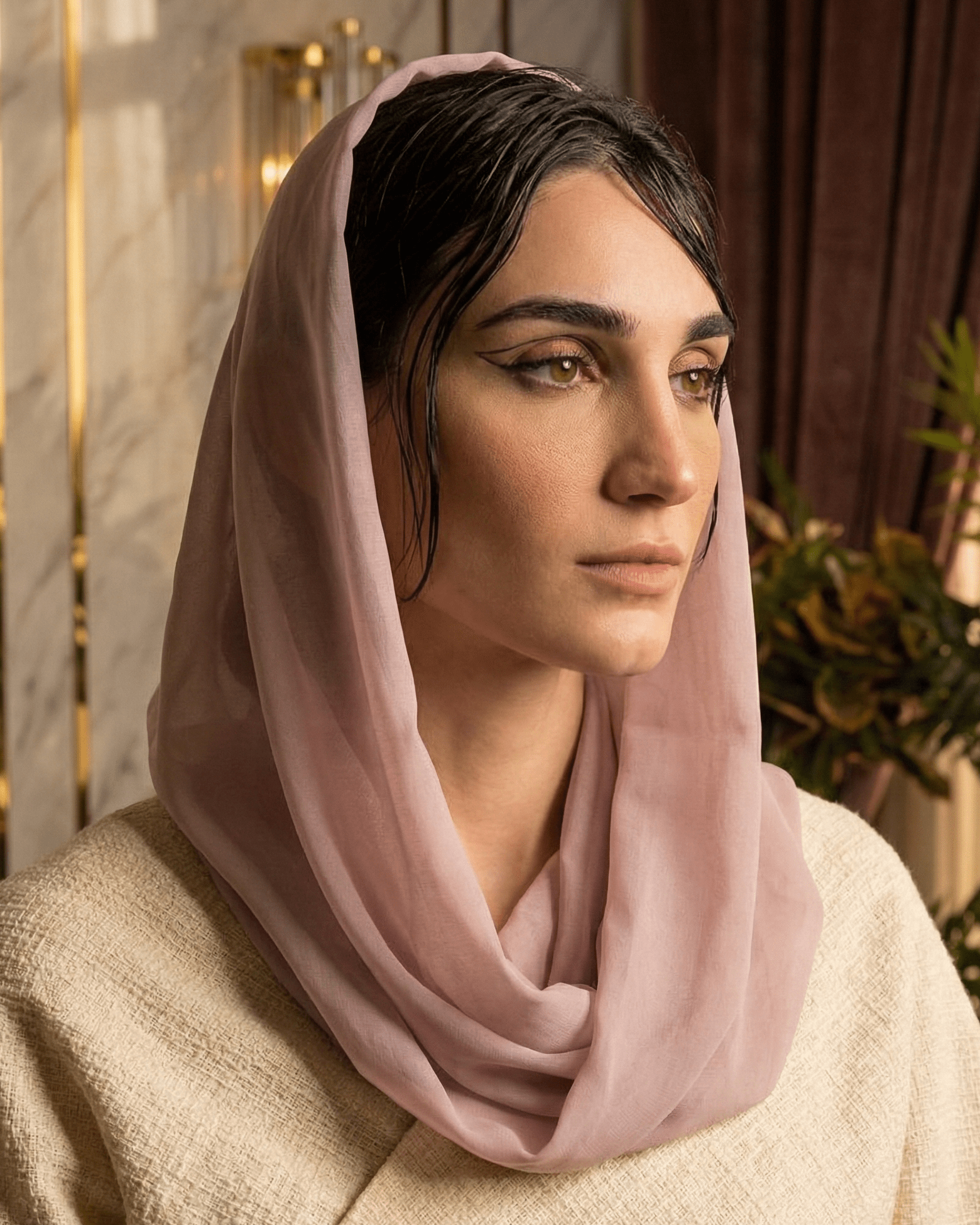 VOILE SNOOD LIGHT LILAC - HAALINC. - MIRA Y MANO