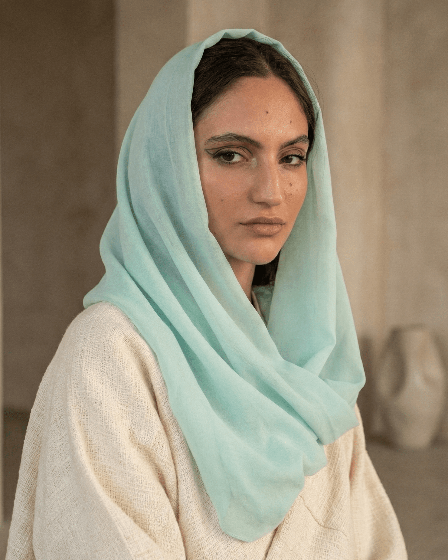 VOILE SNOOD MINT - HAALINC. - MIRA Y MANO