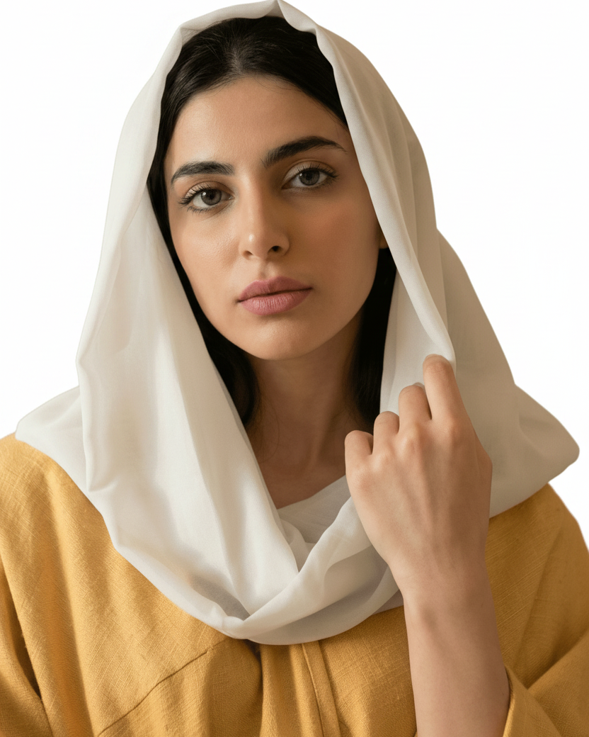 VOILE SNOOD OFFWHITE - HAALINC. - MIRA Y MANO