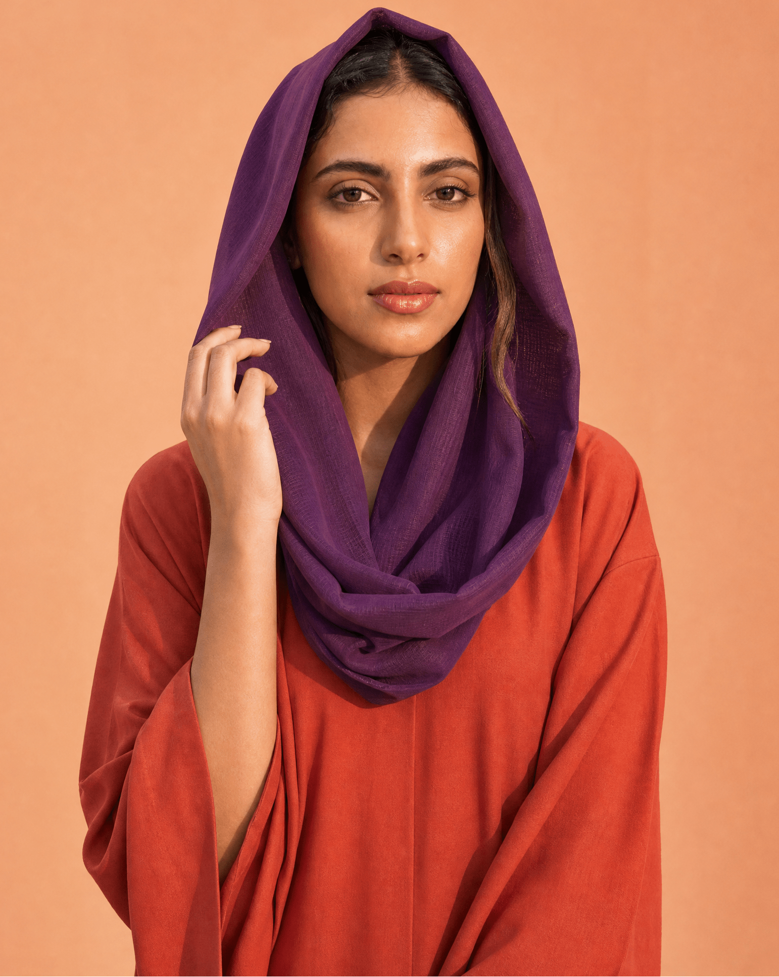 VOILE SNOOD PURPLE - HAALINC. - MIRA Y MANO