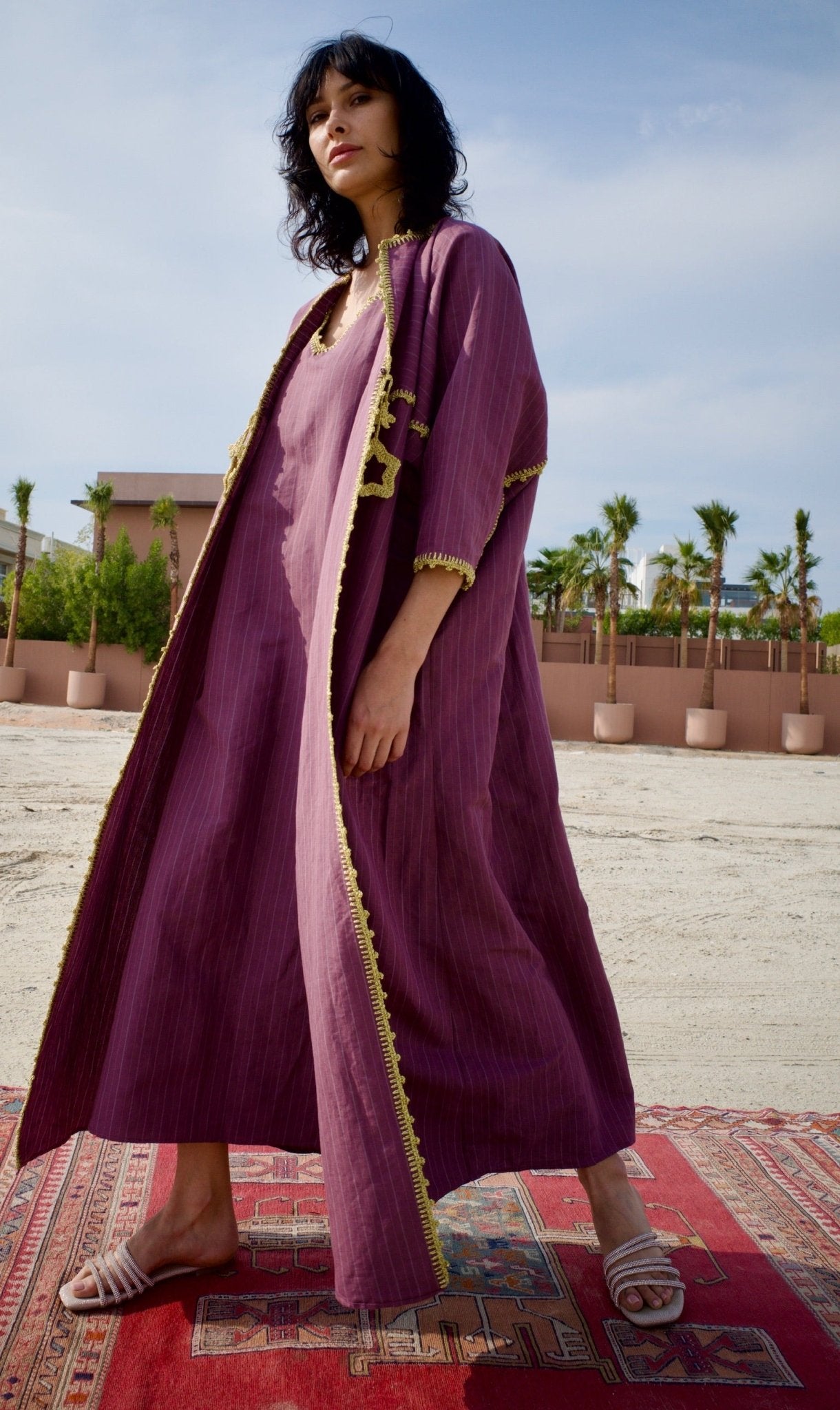 S144MARSTR ABAYA SET - JAMELOO - MIRA Y MANO