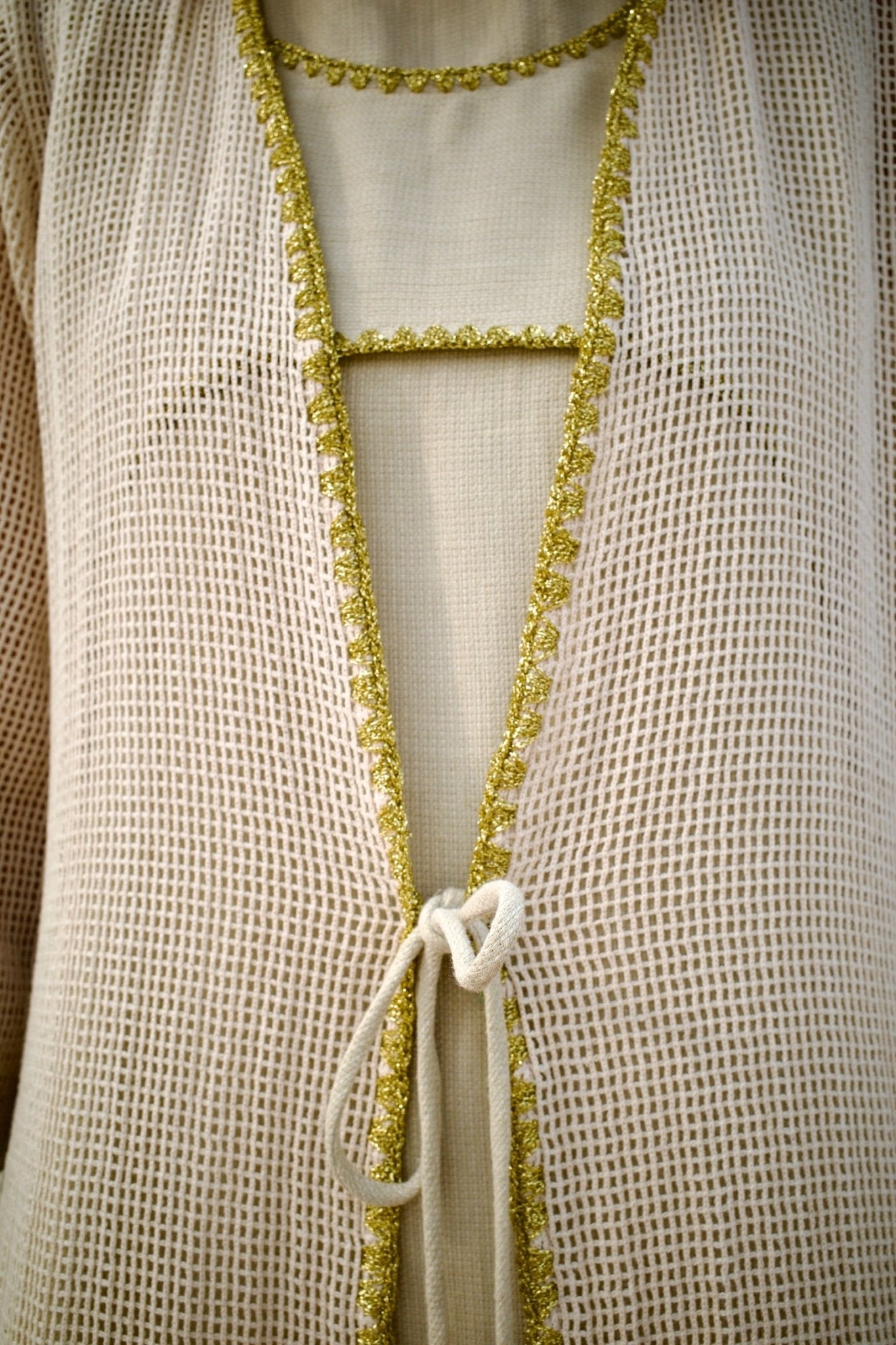 S151CHECK ABAYA SET - JAMELOO - MIRA Y MANO