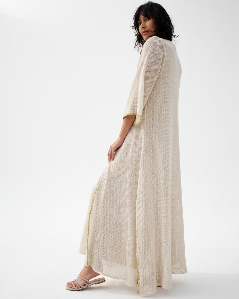 S151CHECK ABAYA SET - JAMELOO - MIRA Y MANO
