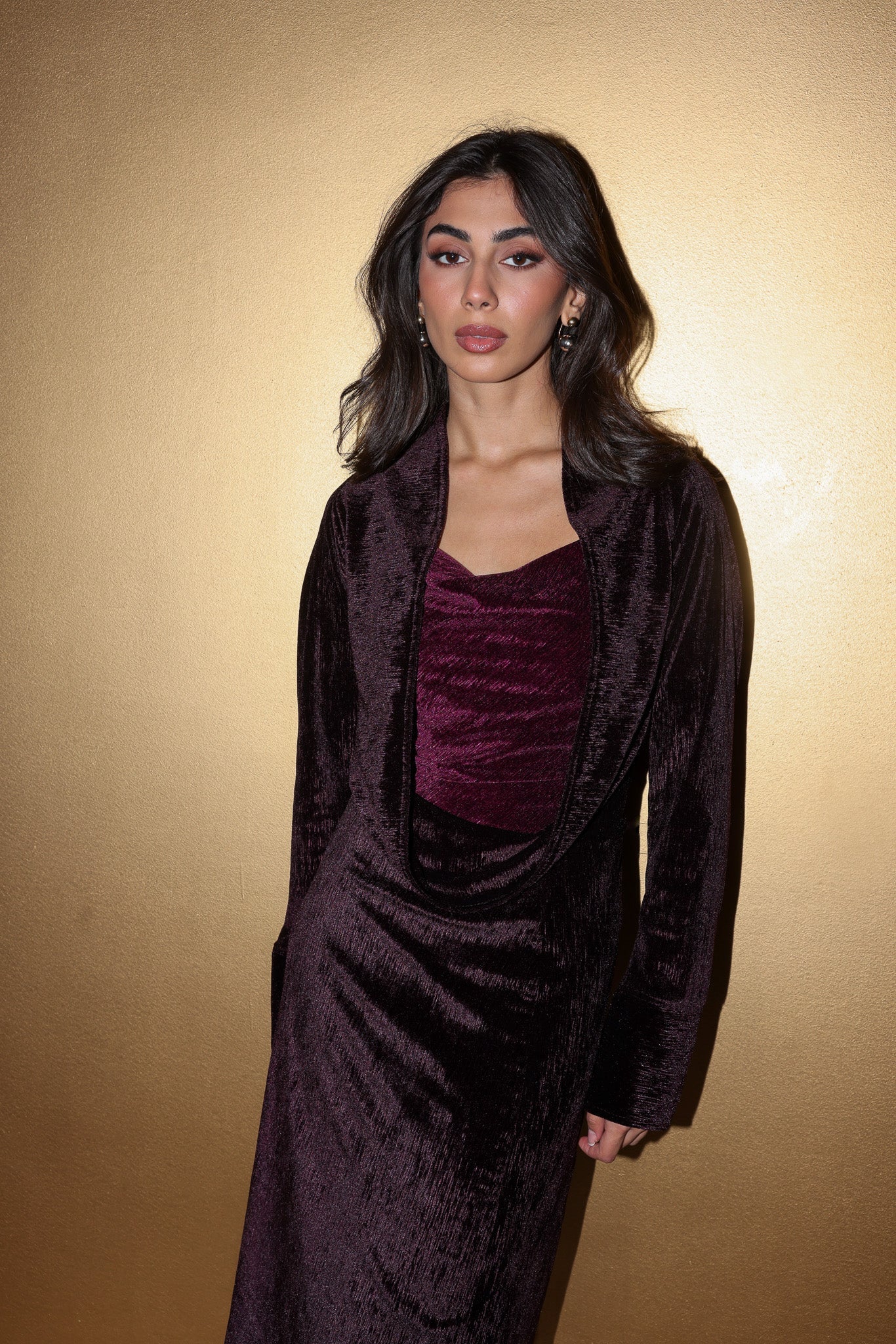 SIENNA MAROON DRESS - KAI - MIRA Y MANO