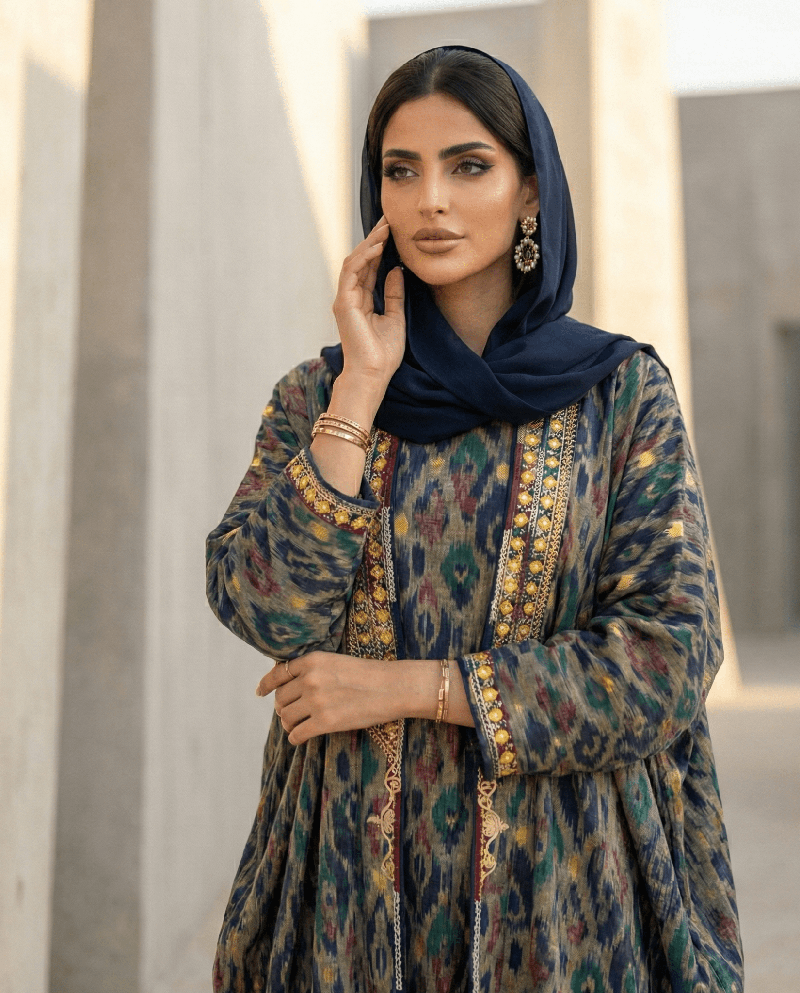 M0782 KRT ABAYA SET - KERTA COLLECTION - MIRA Y MANO