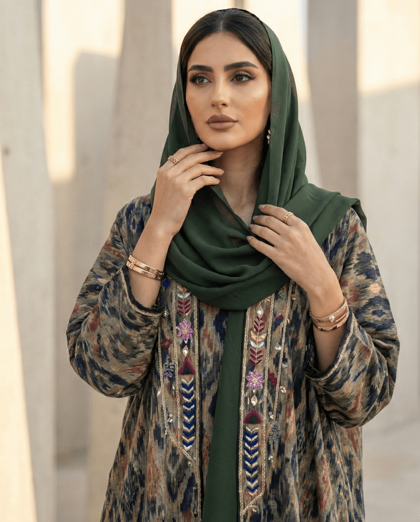 M0790 KRT ABAYA SET - KERTA COLLECTION - MIRA Y MANO