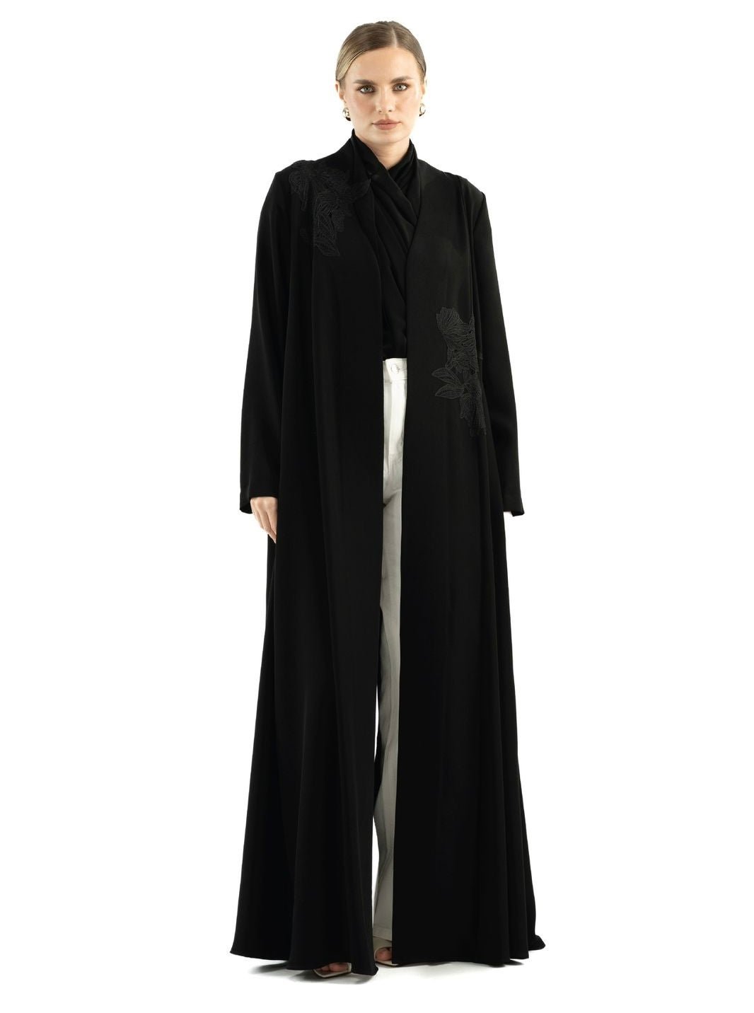 JAMILLA BLACK ABAYA - KHAM - MIRA Y MANO