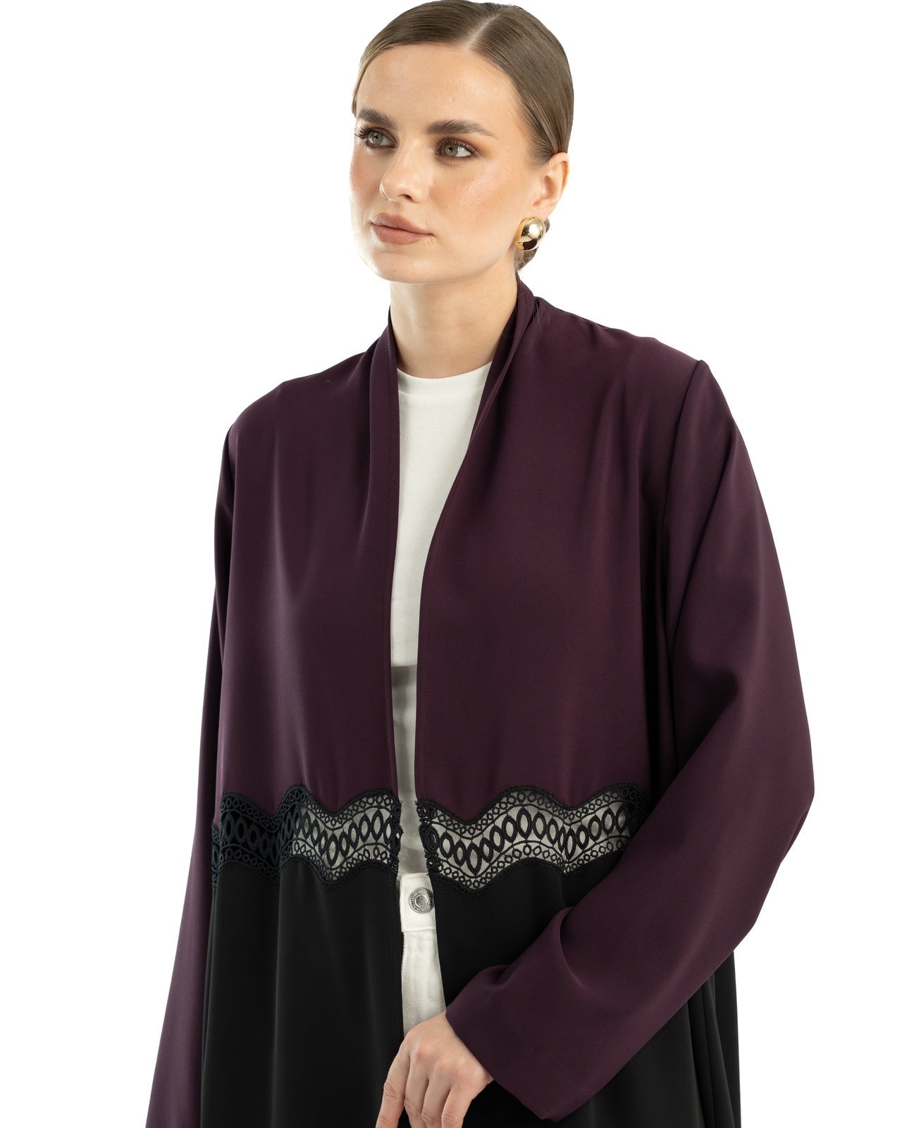 NADIA DARK PURPLE ABAYA - KHAM - MIRA Y MANO