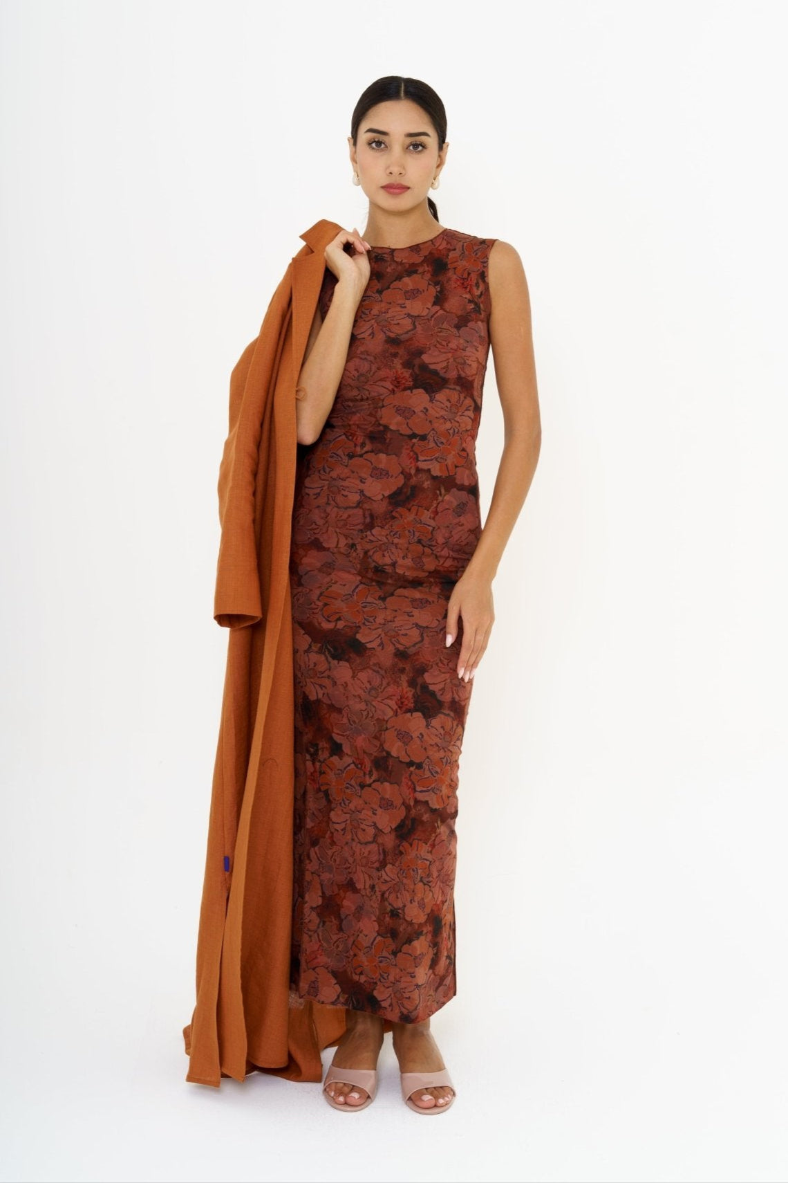VRR - 01 VERA RUST ROSE DRESS - KHAM - MIRA Y MANO