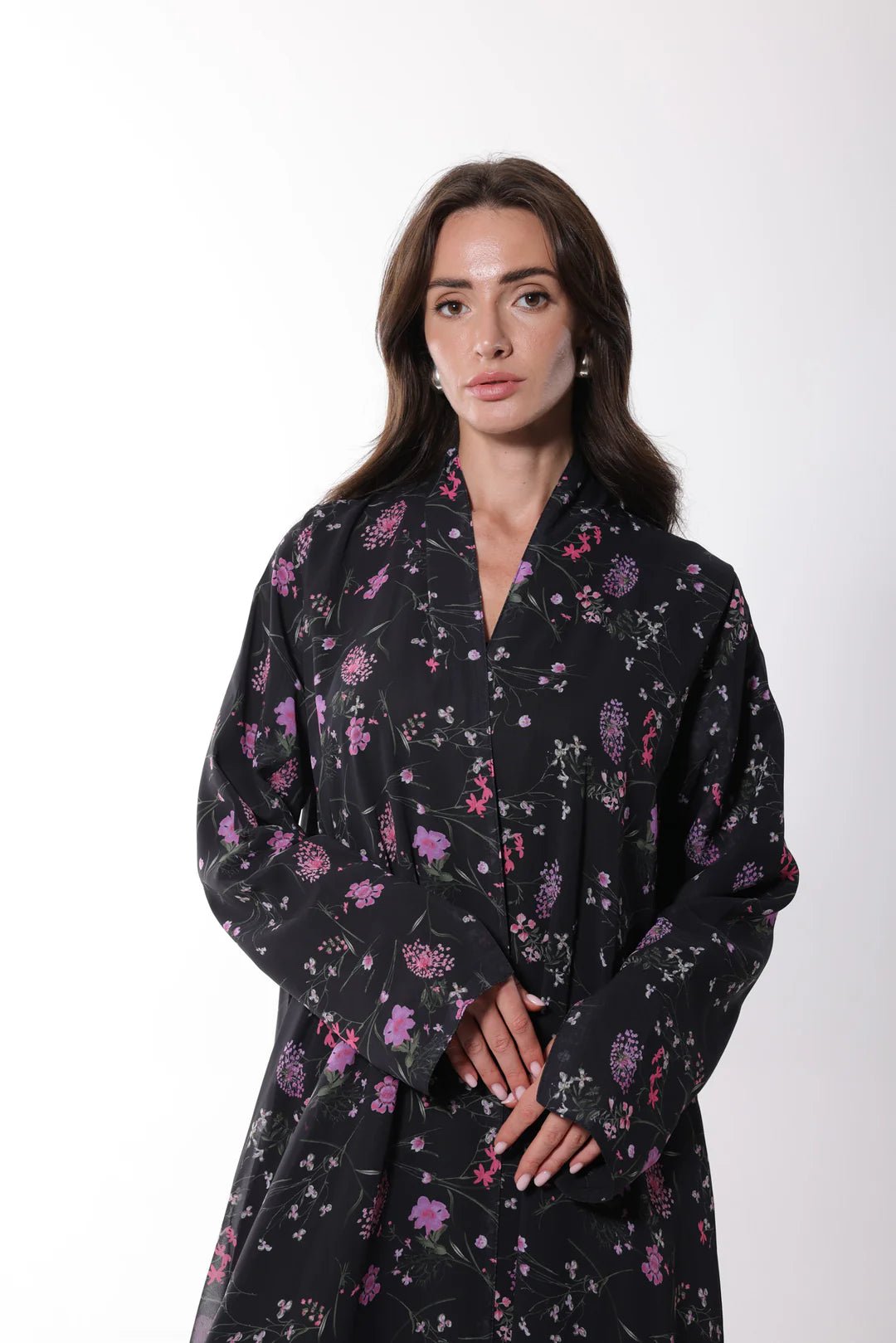 BLUSH NOIR ABAYA - LA SOIIE - MIRA Y MANO