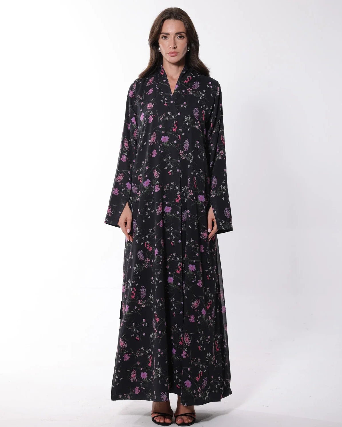 BLUSH NOIR ABAYA - LA SOIIE - MIRA Y MANO