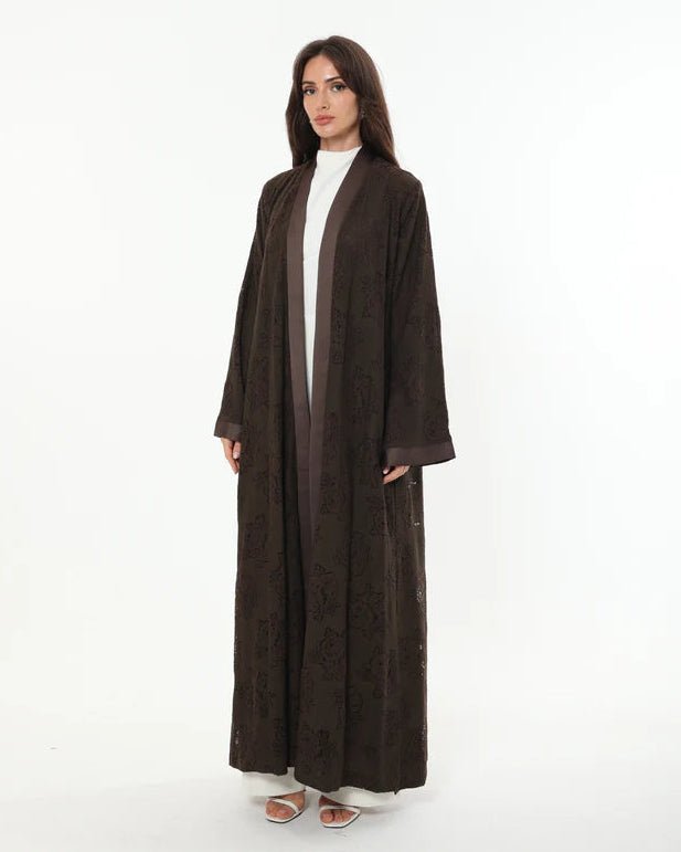 OLIVE ELEGANCE ABAYA - LA SOIIE - MIRA Y MANO
