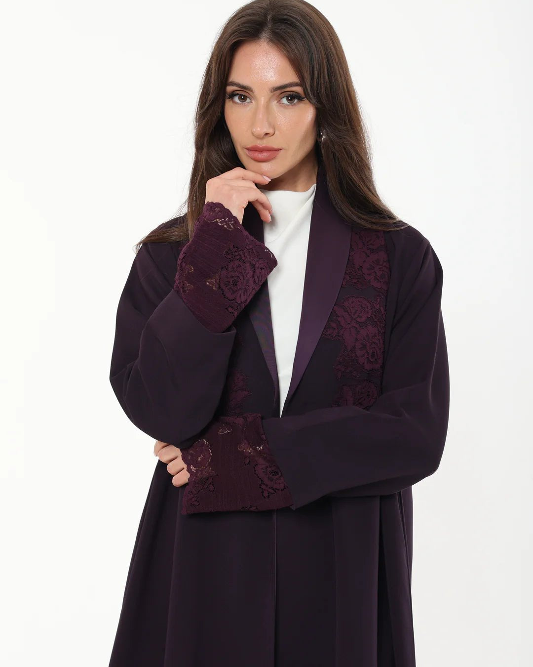 TIMELESS VIOLET ABAYA - LA SOIIE - MIRA Y MANO