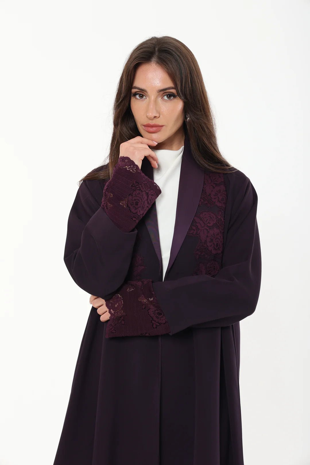 TIMELESS VIOLET ABAYA - LA SOIIE - MIRA Y MANO