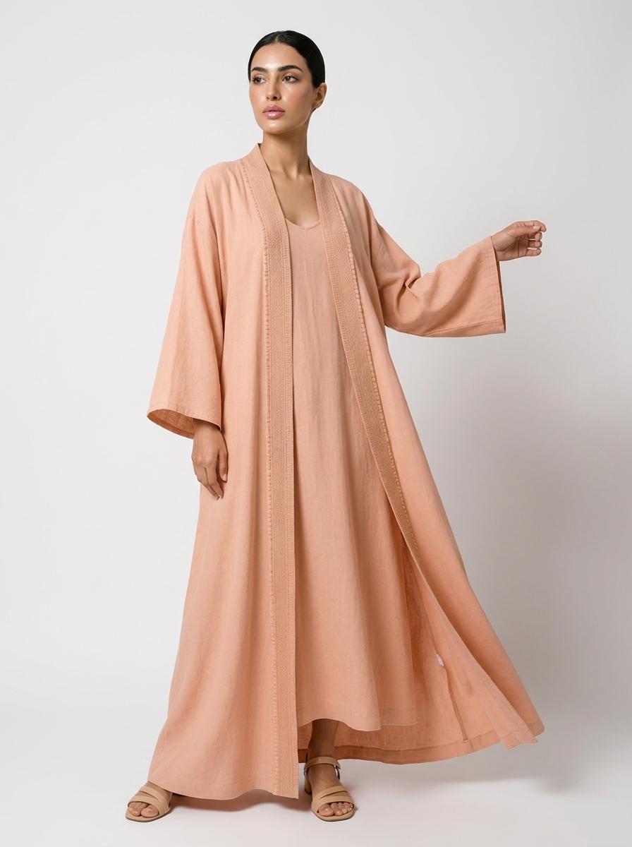 STYLE-10 (KF-105) ABAYA - LAYERS - TLS - MIRA Y MANO