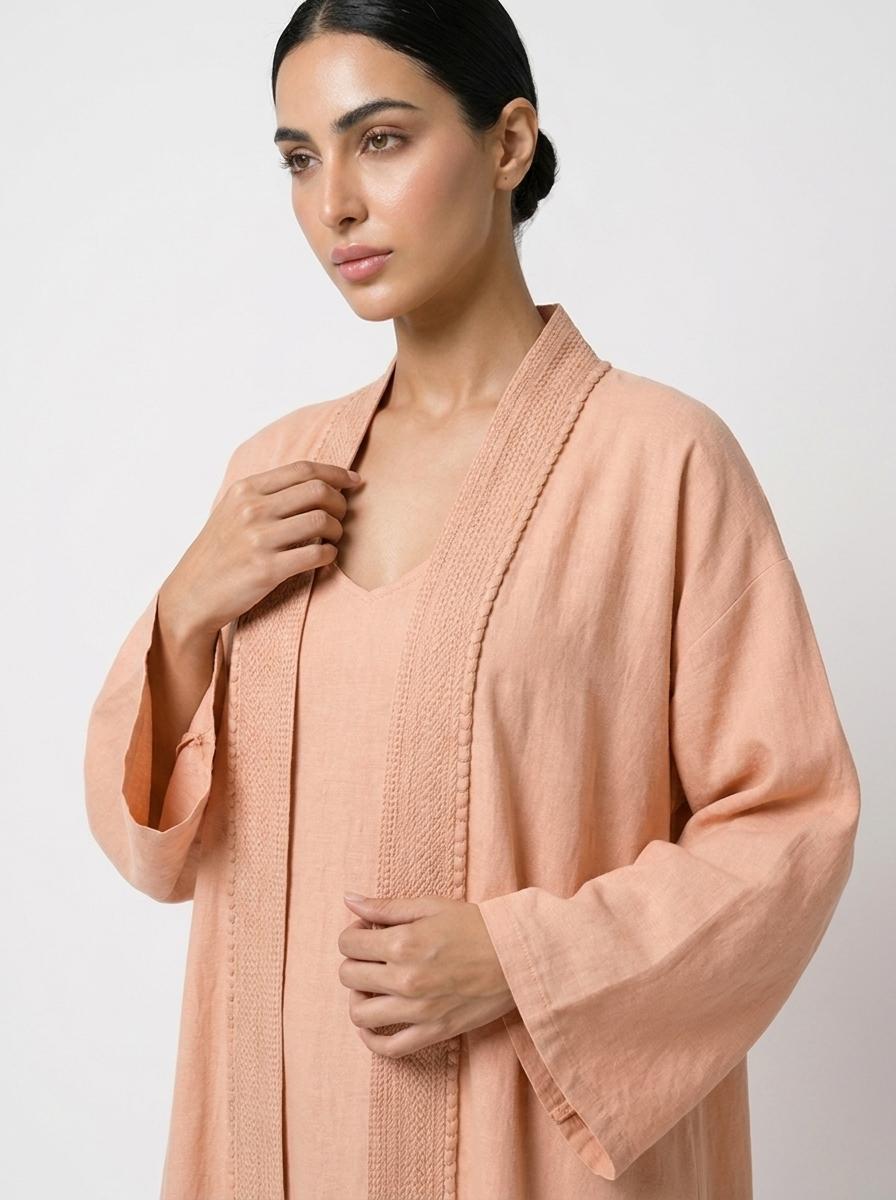 STYLE-10 (KF-105) ABAYA - LAYERS - TLS - MIRA Y MANO