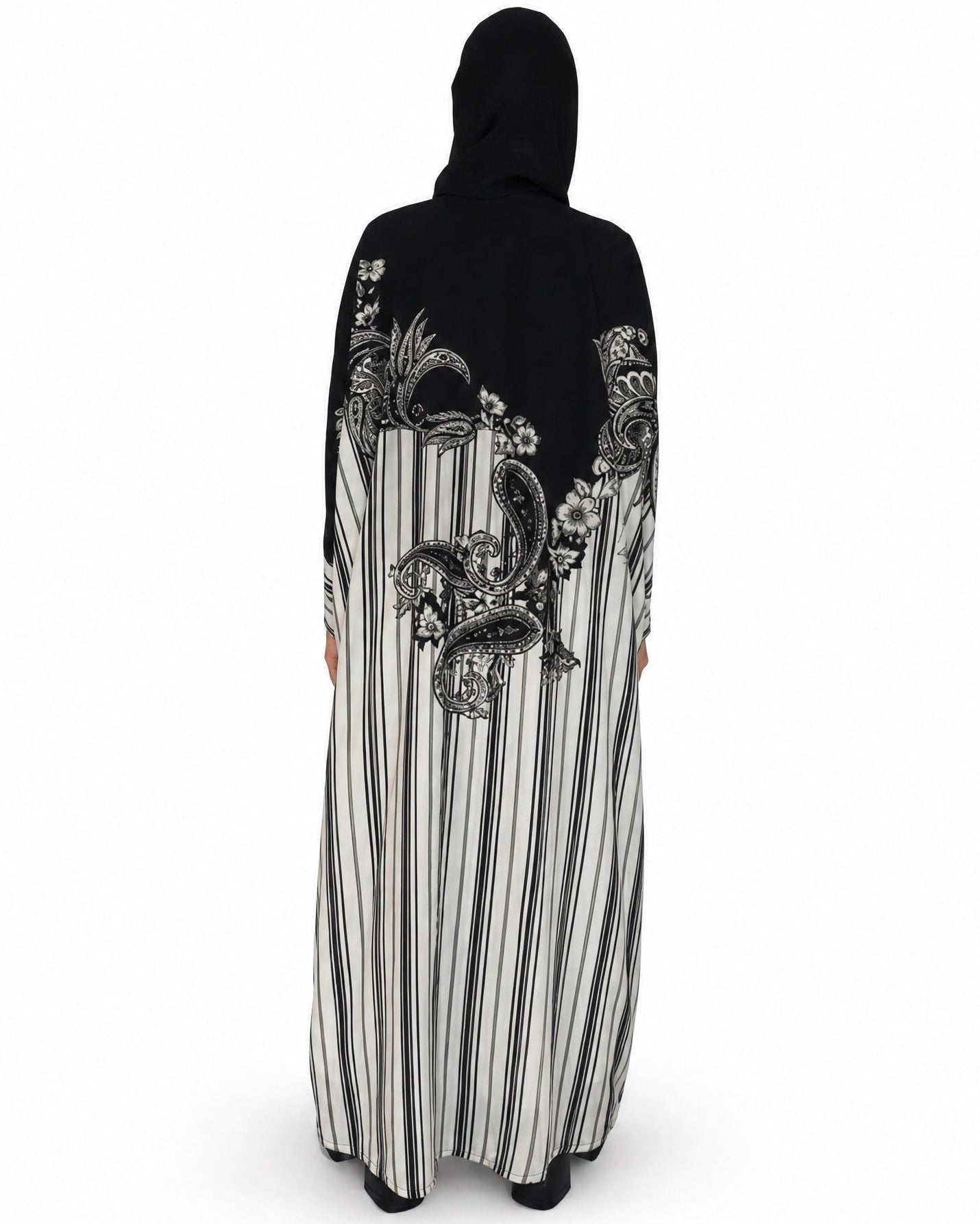 THE L - Black Crepe Abaya - LOVAH - MIRA Y MANO