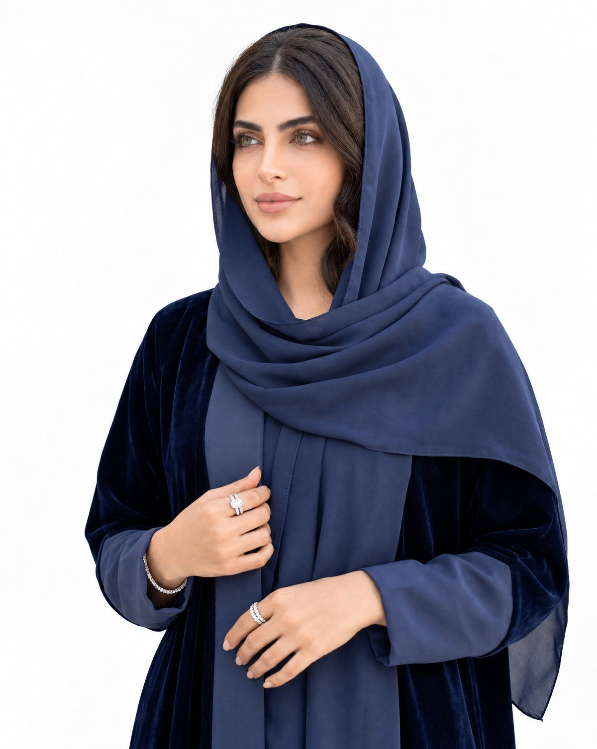 ALNOUD NAVY ABAYA - MAISON ARABELLE - MIRA Y MANO
