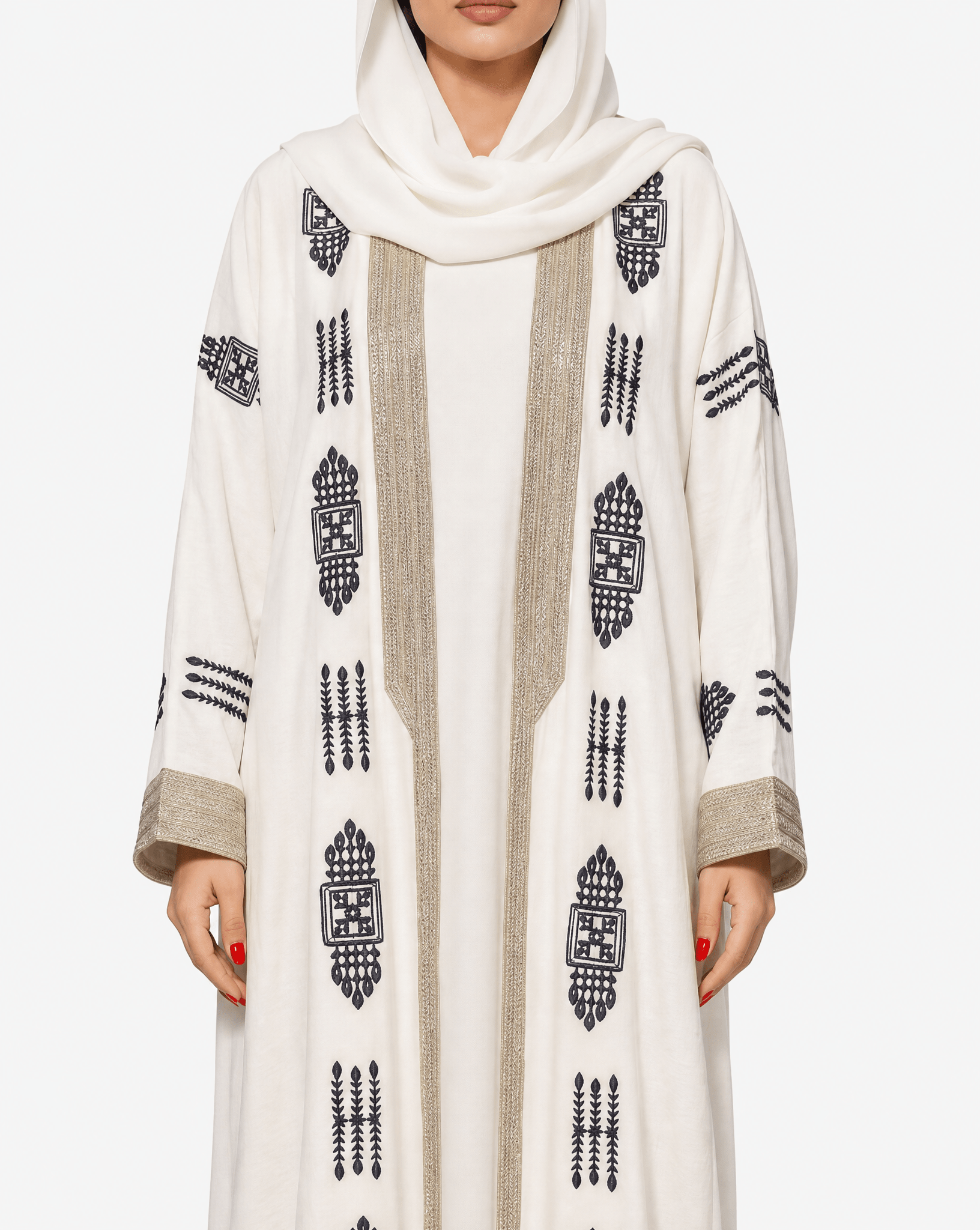BADER WHITE ABAYA - MAISON ARABELLE - MIRA Y MANO