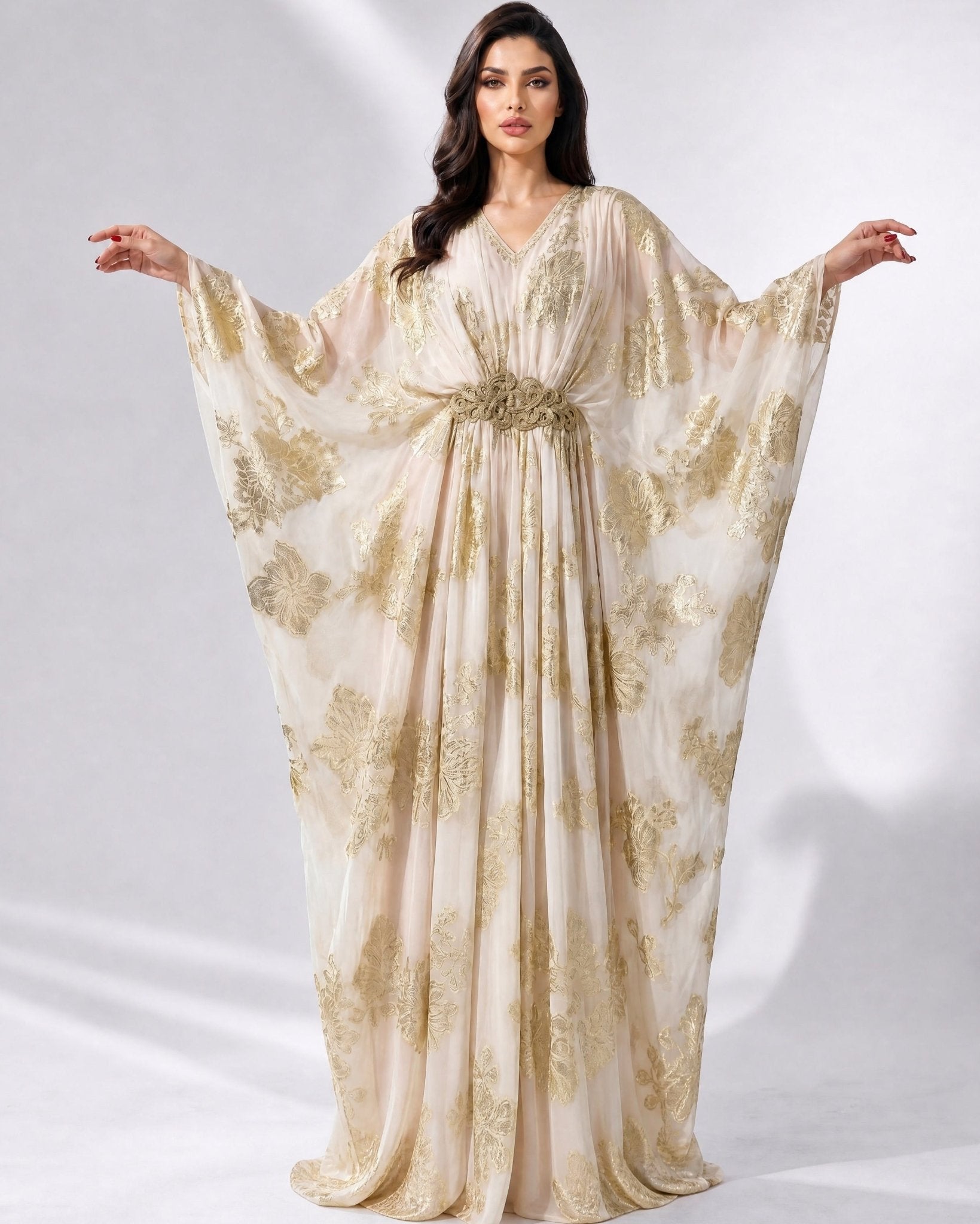 CELINE WHITE KAFTAN - MAISON ARABELLE - MIRA Y MANO