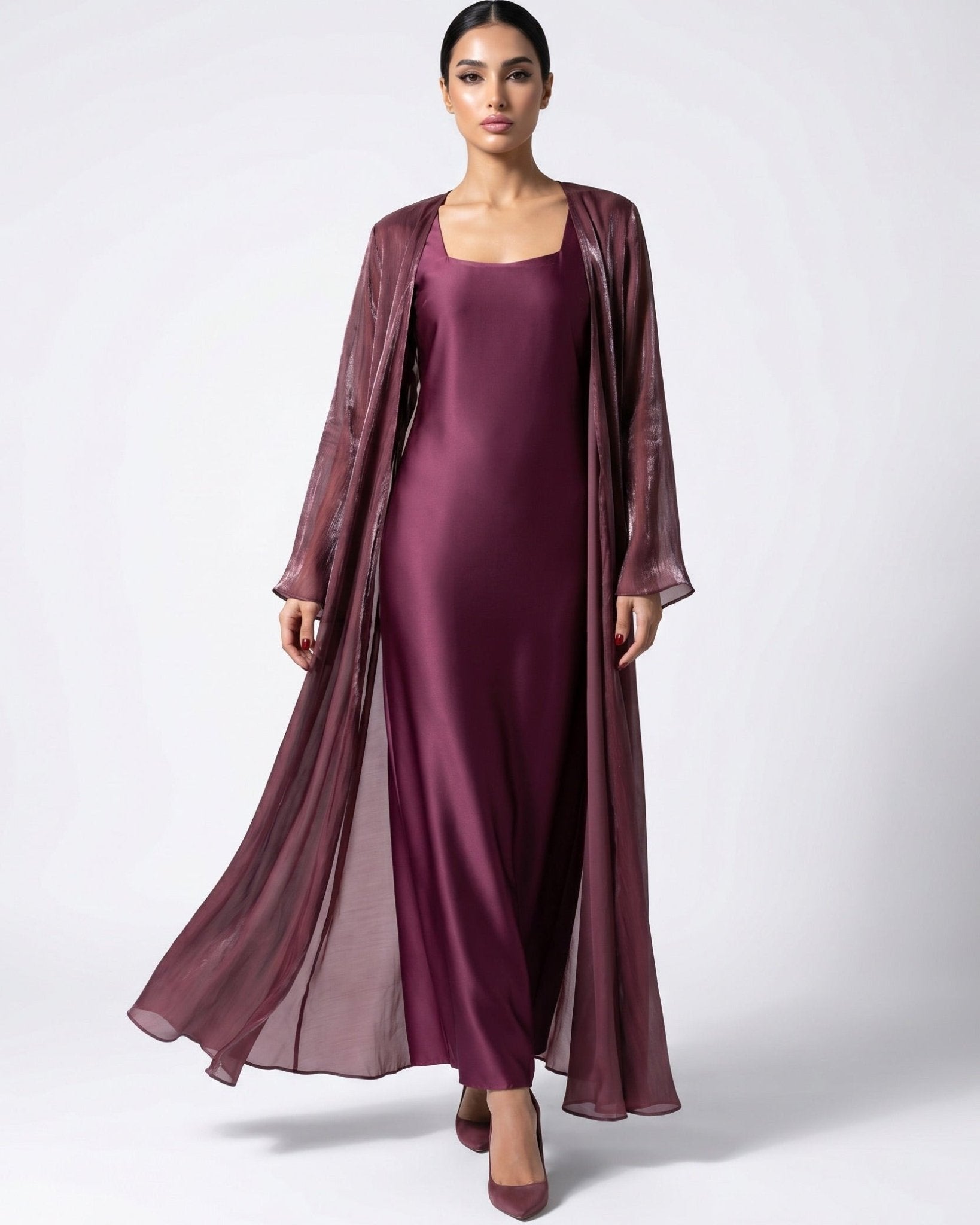 GIGI BURGANDY KAFTAN - MAISON ARABELLE - MIRA Y MANO
