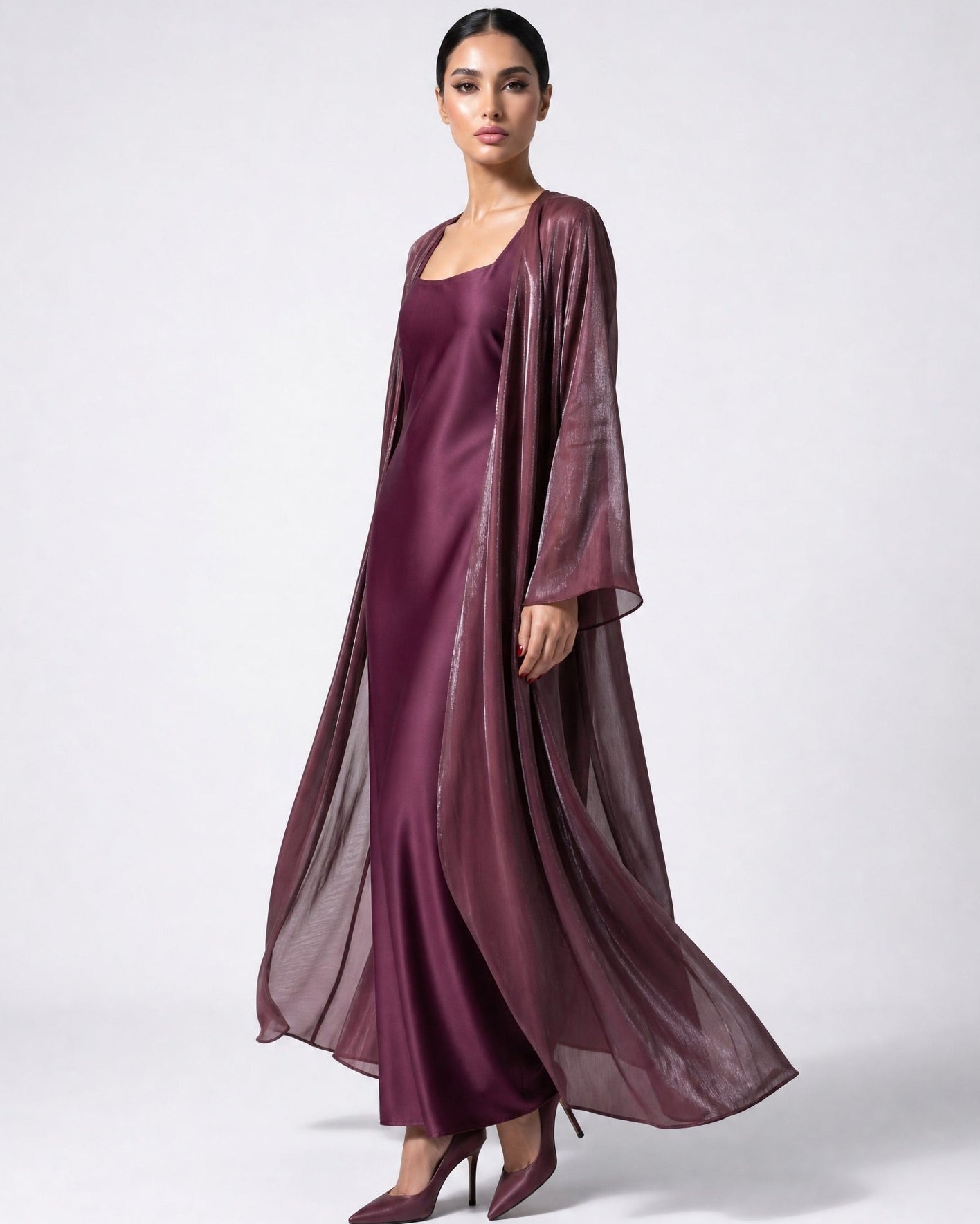 GIGI BURGANDY KAFTAN - MAISON ARABELLE - MIRA Y MANO