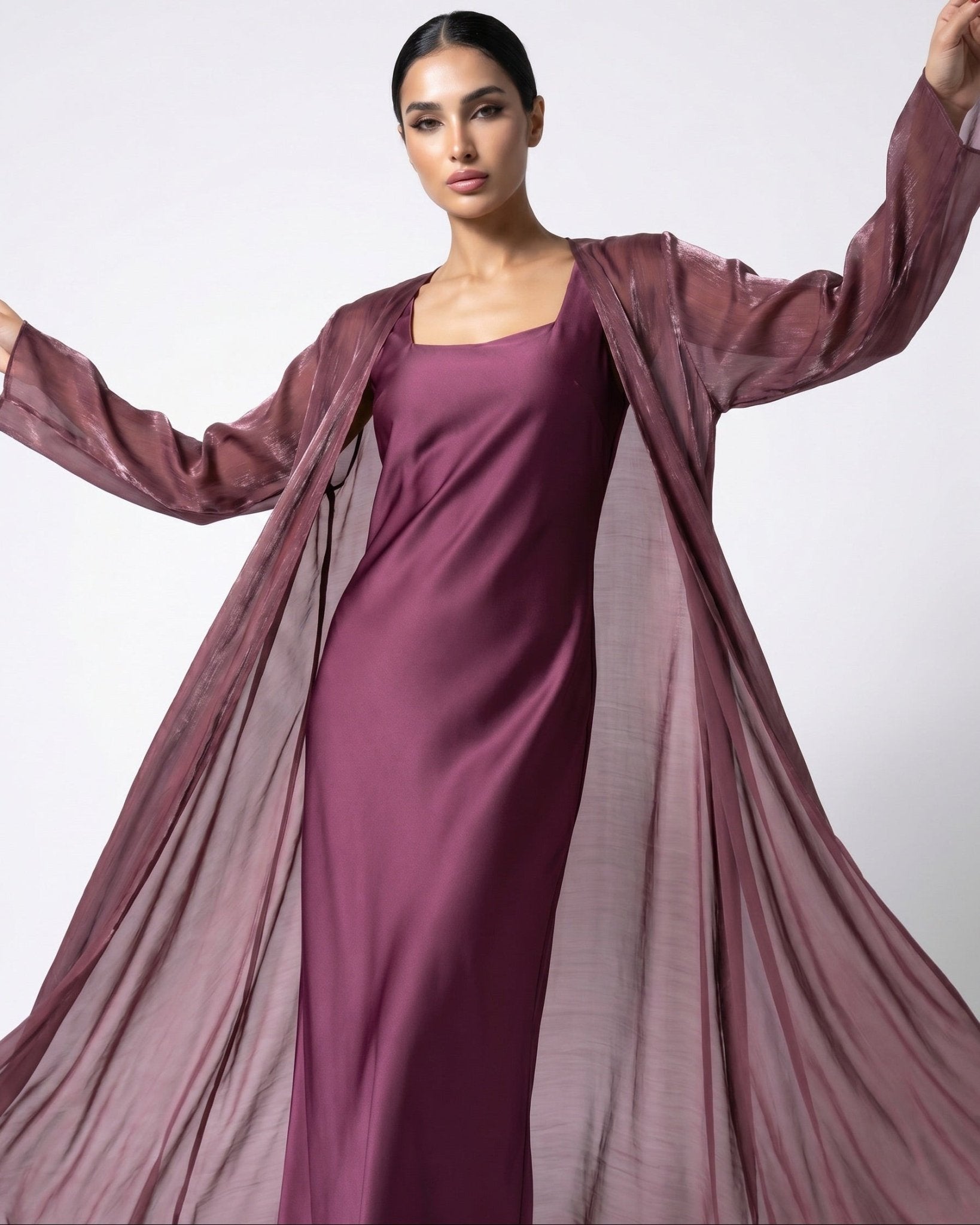 GIGI BURGANDY KAFTAN - MAISON ARABELLE - MIRA Y MANO