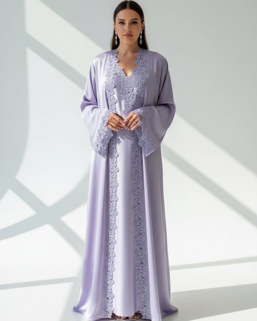 HAJAR PURPLE ABAYA - MAISON ARABELLE - MIRA Y MANO