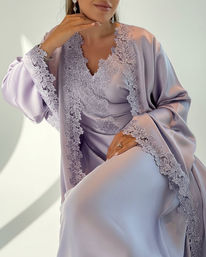 HAJAR PURPLE ABAYA - MAISON ARABELLE - MIRA Y MANO