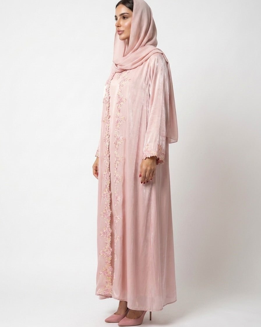 LARA PINK ABAYA SET - MAISON ARABELLE - MIRA Y MANO
