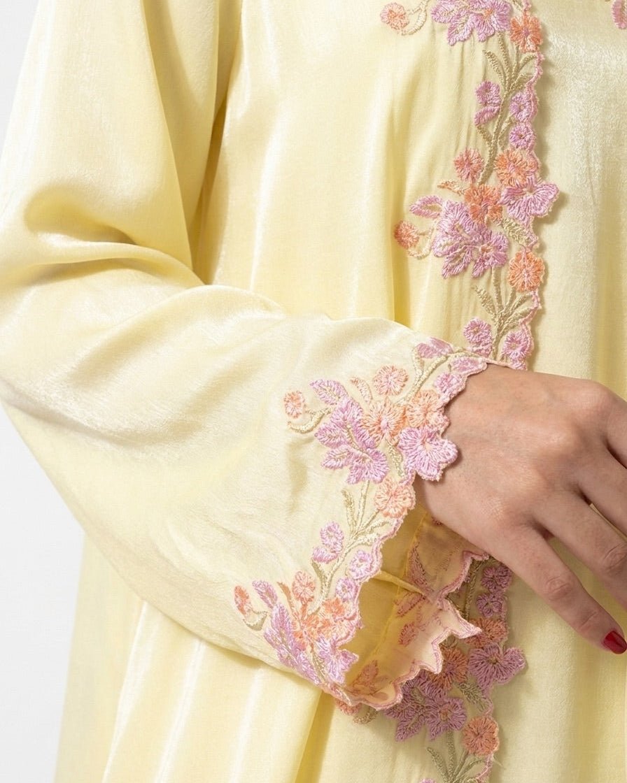 LARA YELLOW ABAYA SET - MAISON ARABELLE - MIRA Y MANO