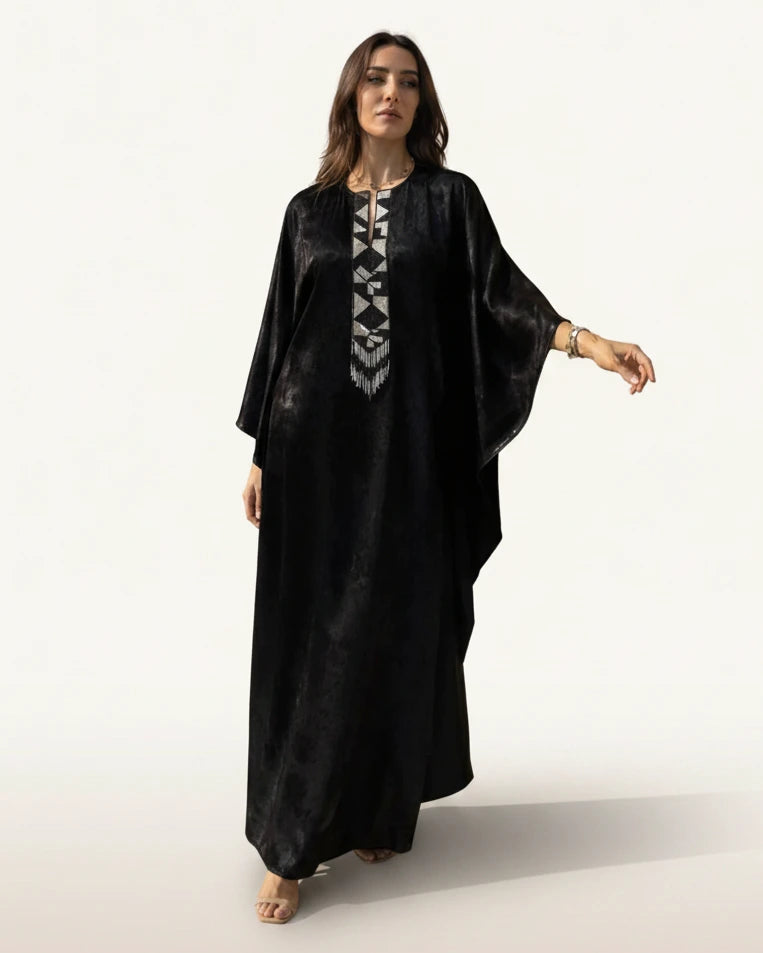 MAYRA BLACK KAFTAN - MAISON ARABELLE - MIRA Y MANO