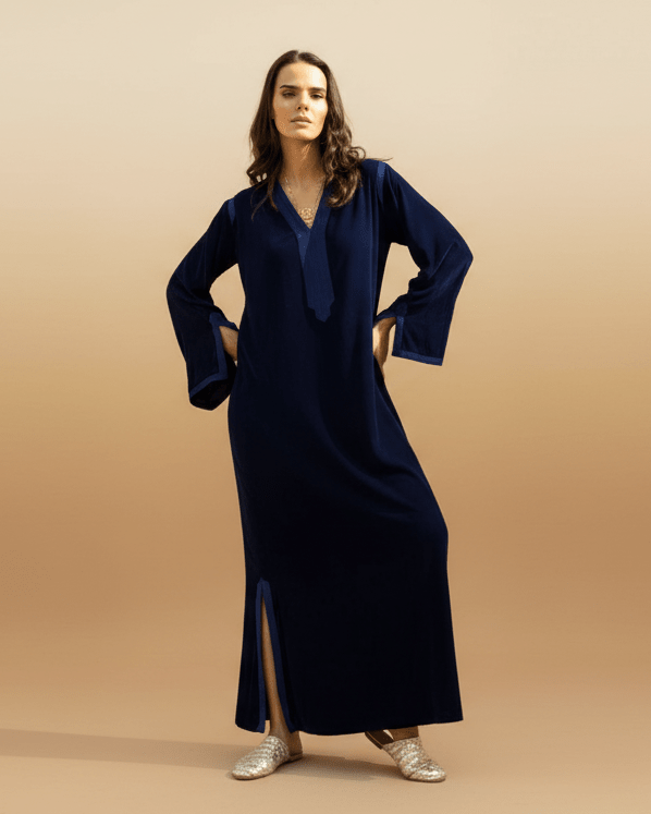 SANAA NAVY KAFTAN - MAISON ARABELLE - MIRA Y MANO