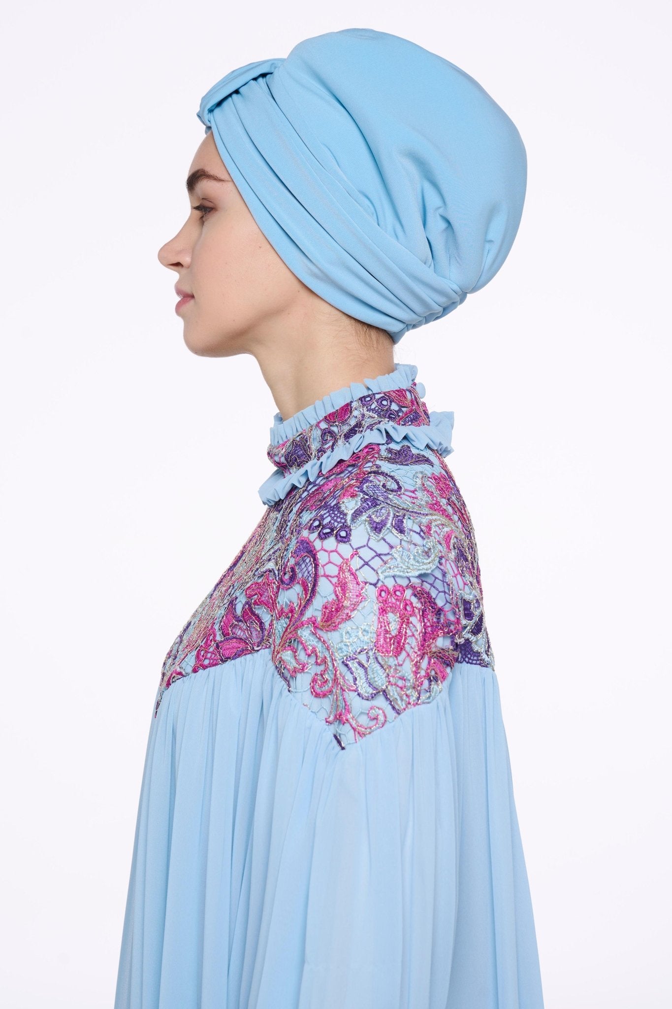 MH03 - 0017 - BL TURBAN HAT - MIHA - MIRA Y MANO