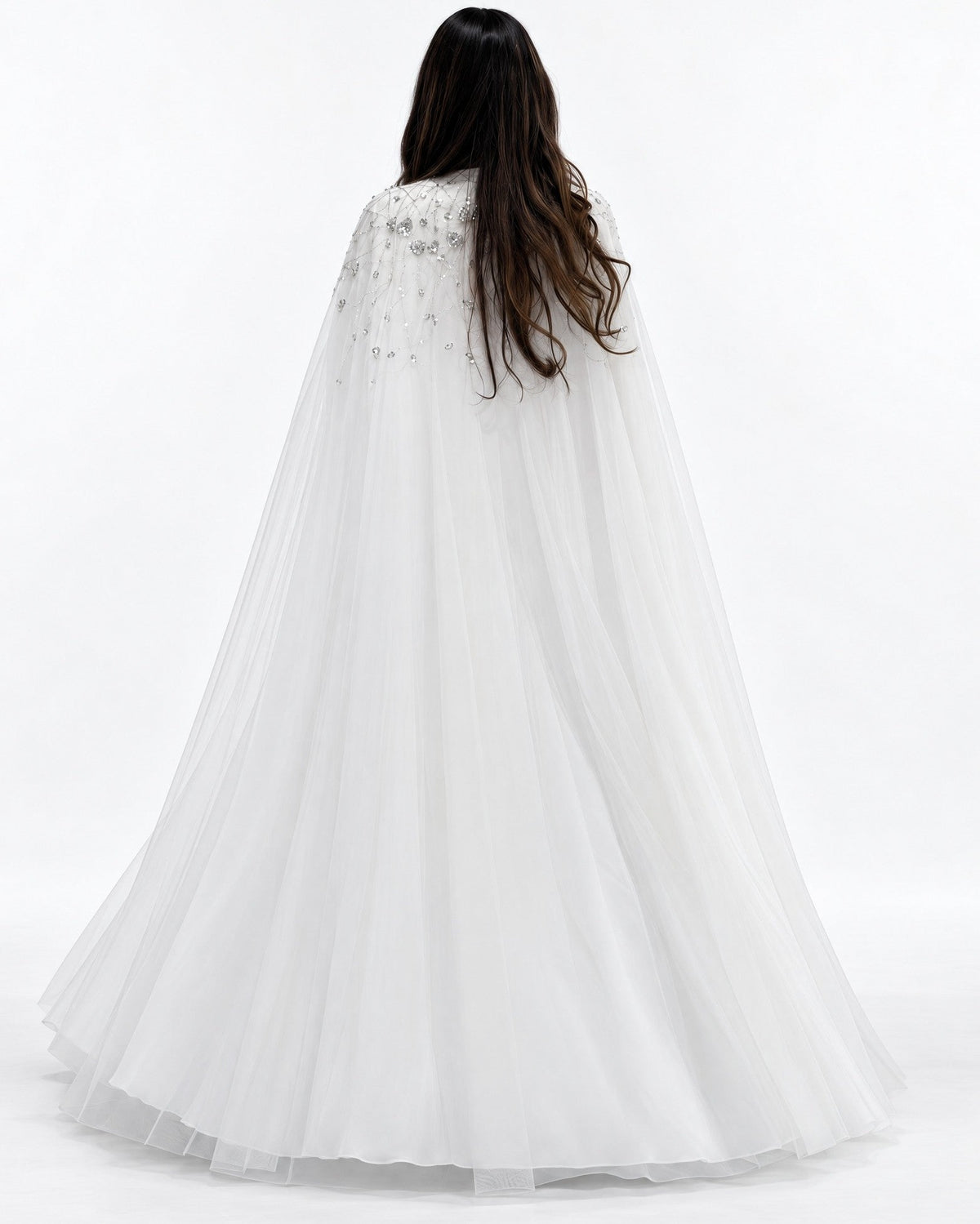 MISK136 - White Twill Abaya Set - MISK - MIRA Y MANO