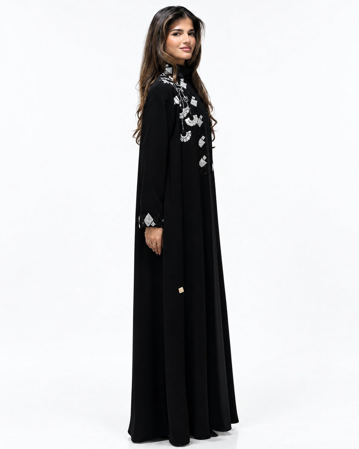 MISK137 - Black Crepe Abaya - MISK - MIRA Y MANO