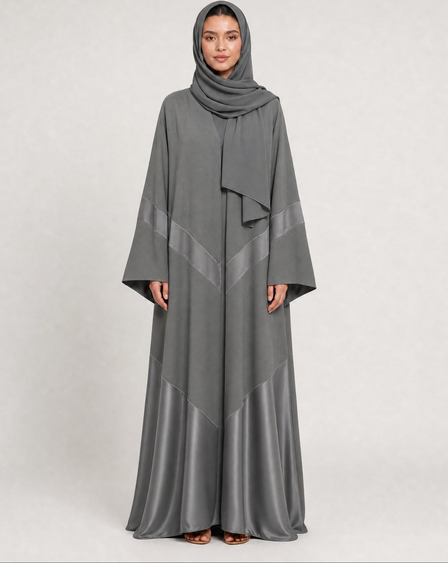 CHEVRON-GY ABAYA - MODISH - MIRA Y MANO
