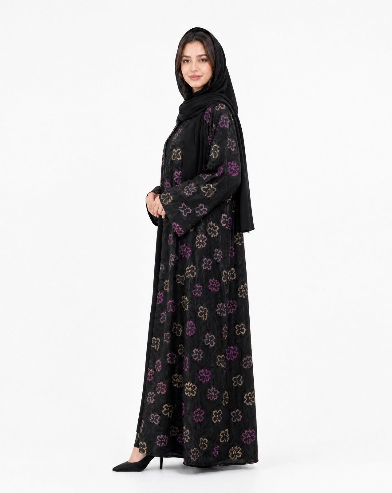 FLOWER PATTERN-B ABAYA - MODISH - MIRA Y MANO
