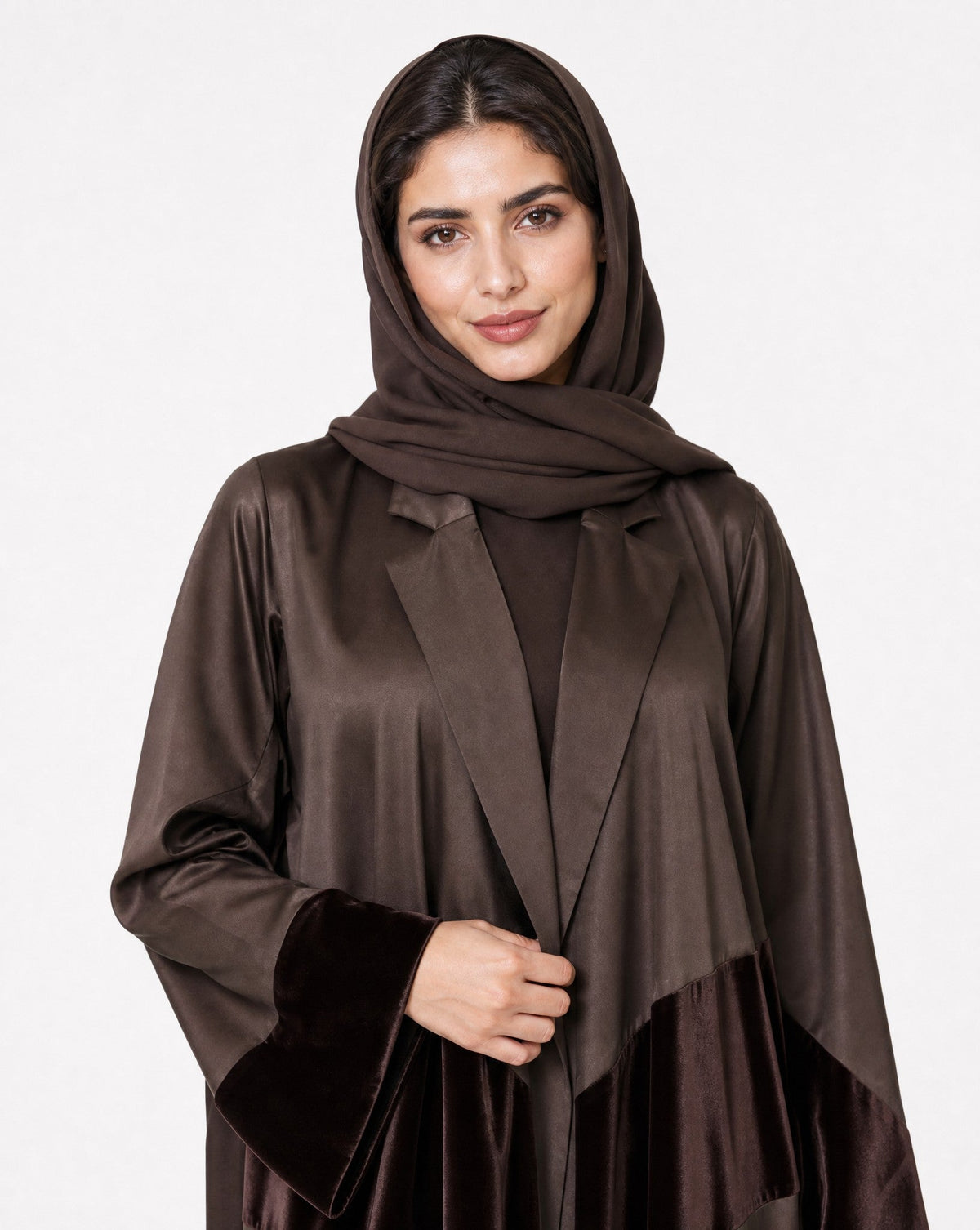 THREE SHADE COAT-BR ABAYA - MODISH - MIRA Y MANO