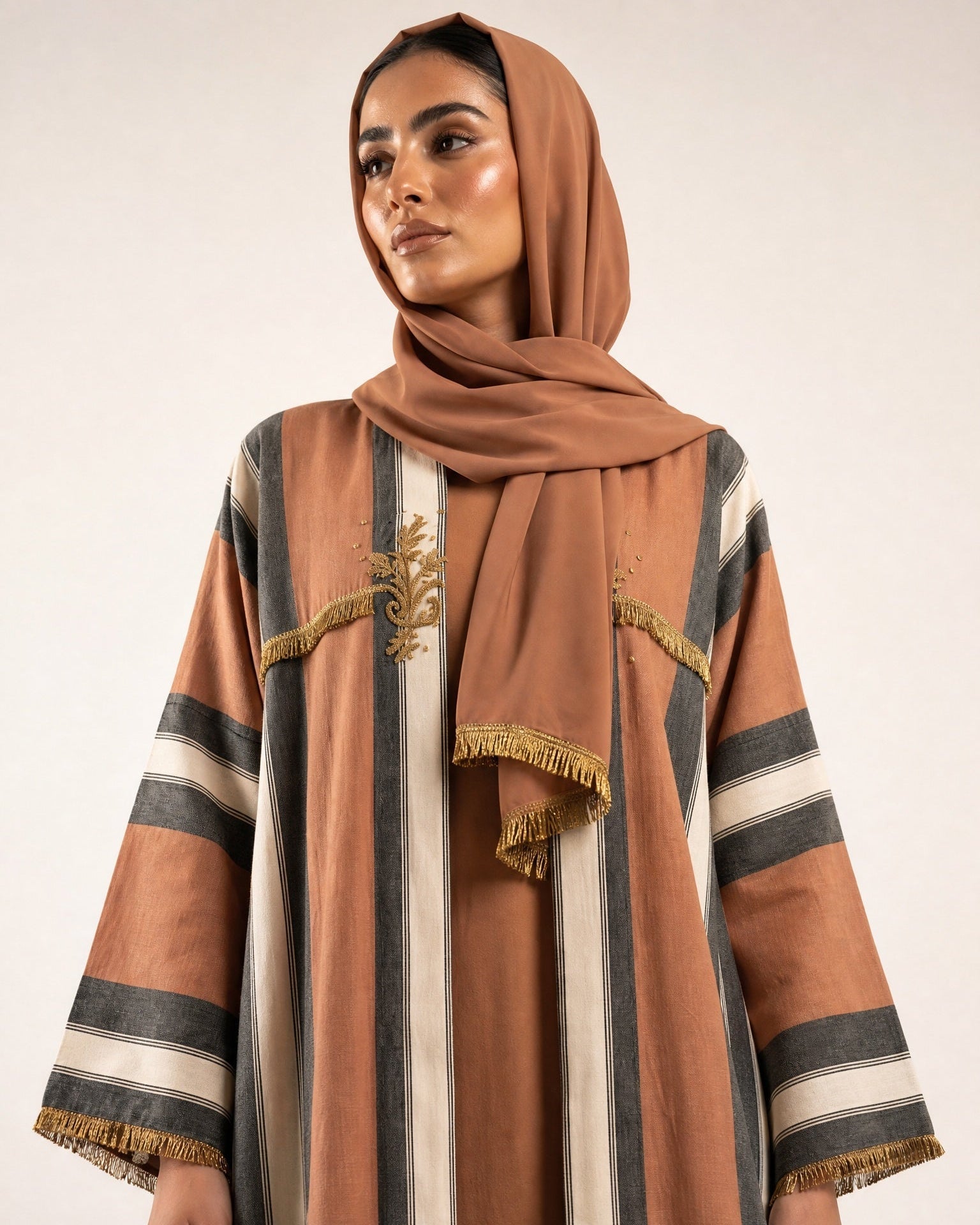 SIRKFT SIRMA – Copper Linen Abaya – Product image 4