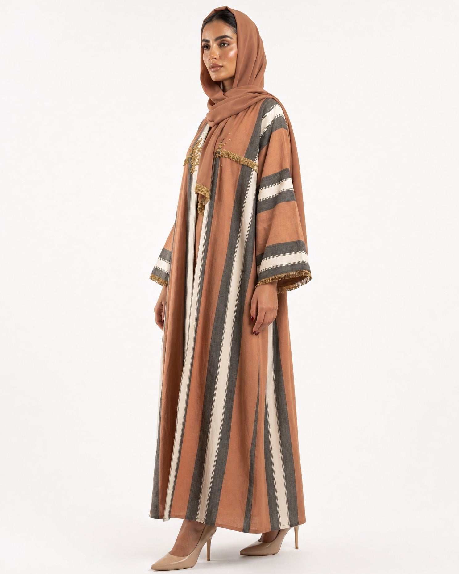 SIRKFT SIRMA – Copper Linen Abaya – Product image 2