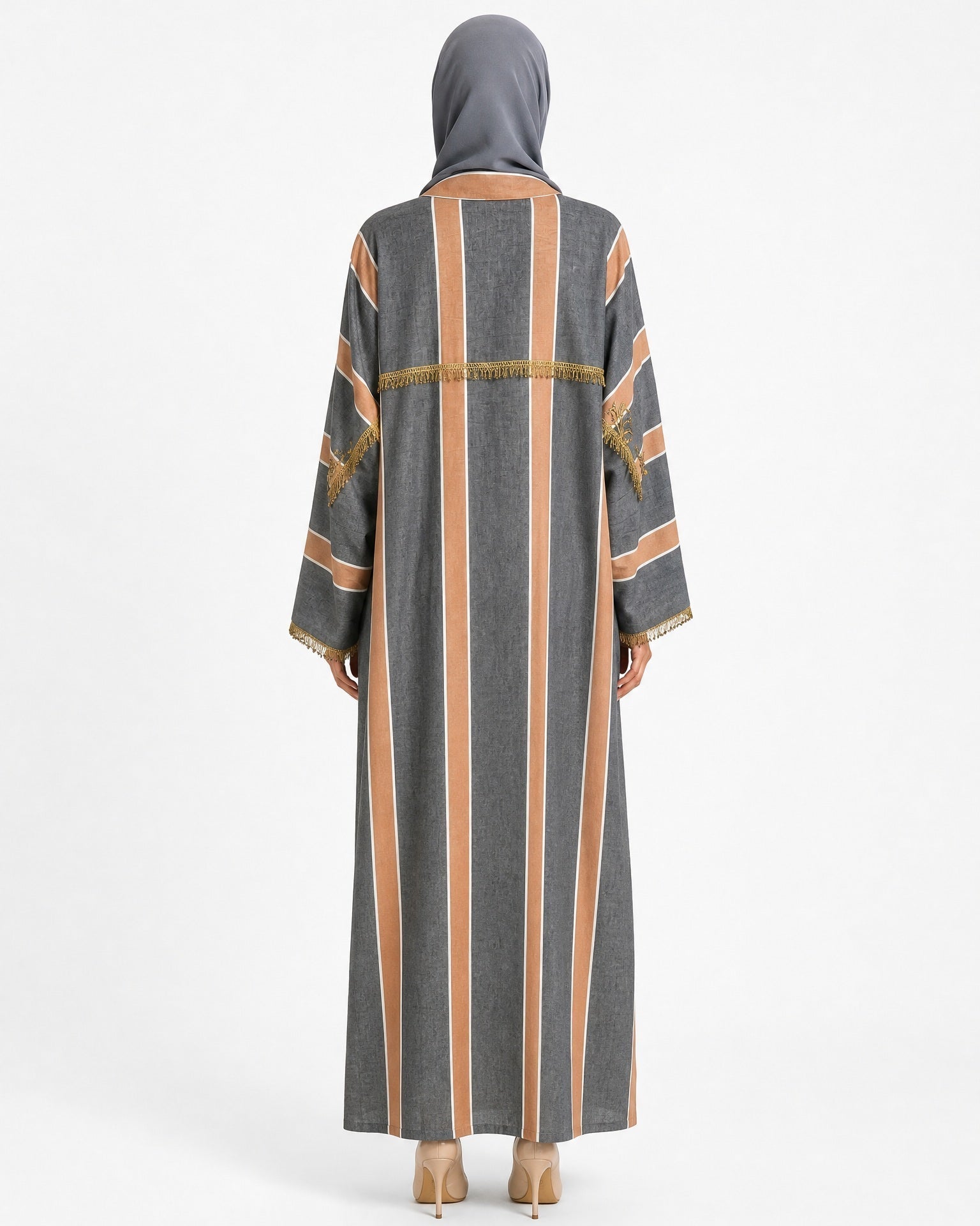 SIRKFT SIRMA – Grey Linen Abaya – Product image 4