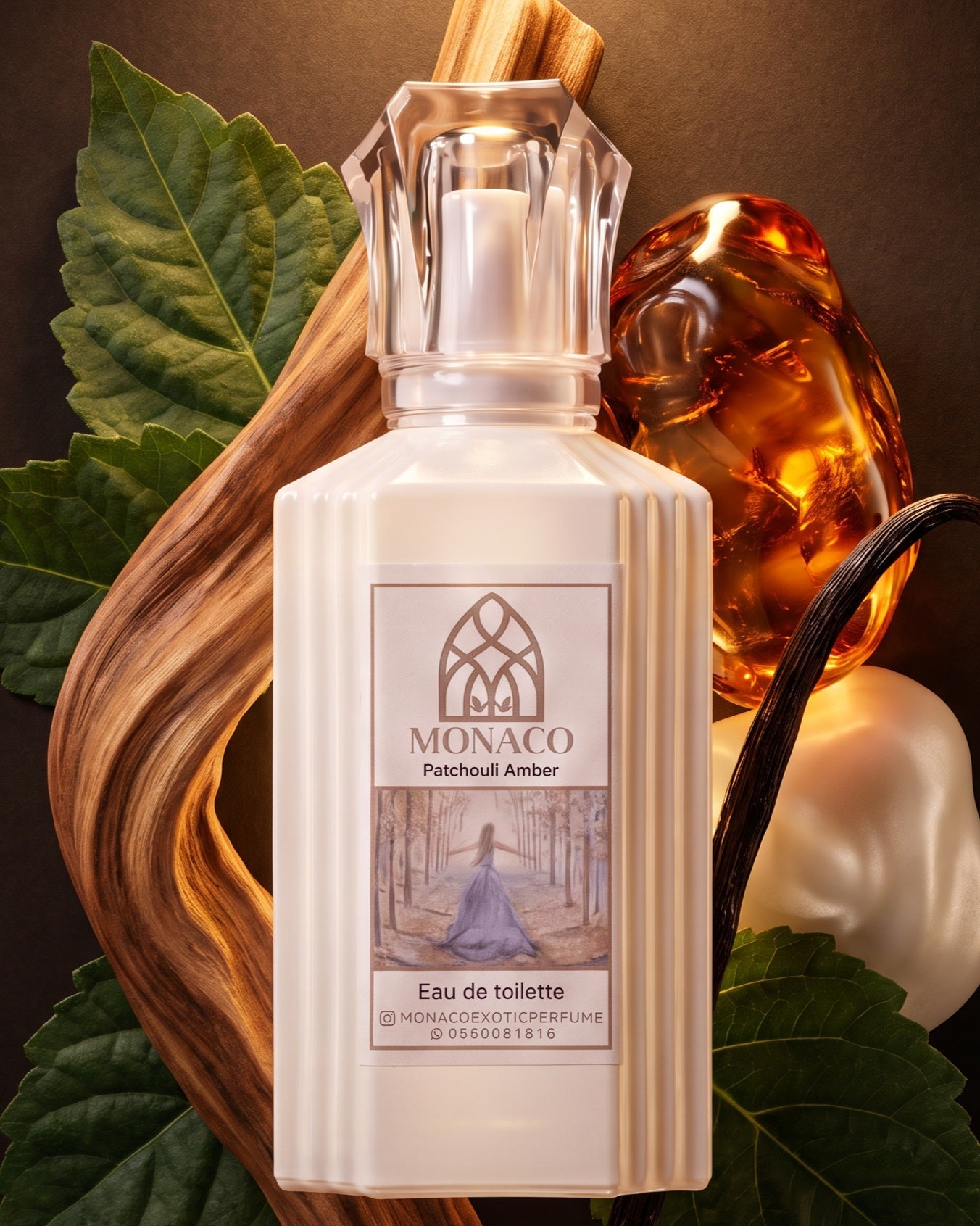 Patchouli Amber Perfume - MONACO - MIRA Y MANO