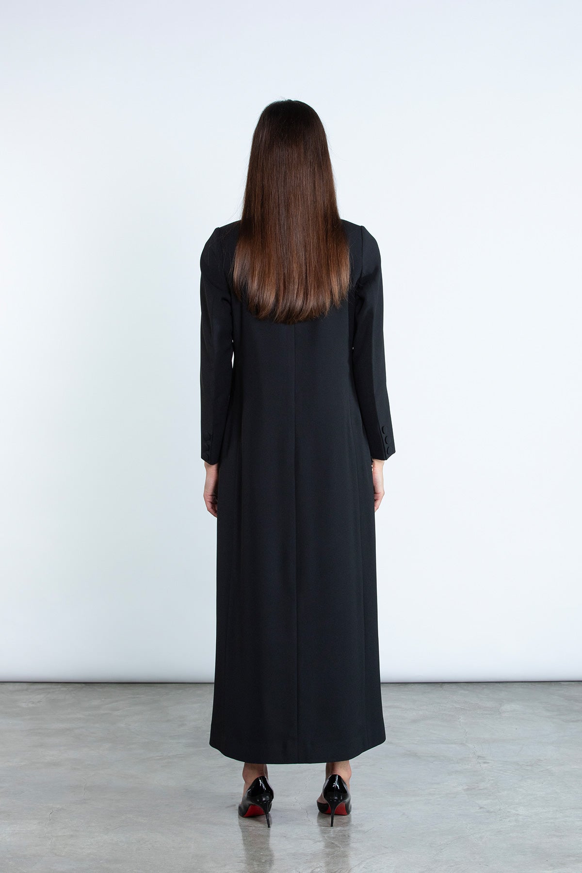 DC2007 - BLK ABAYA SET - MOONLIGHT CONCEPT - MIRA Y MANO
