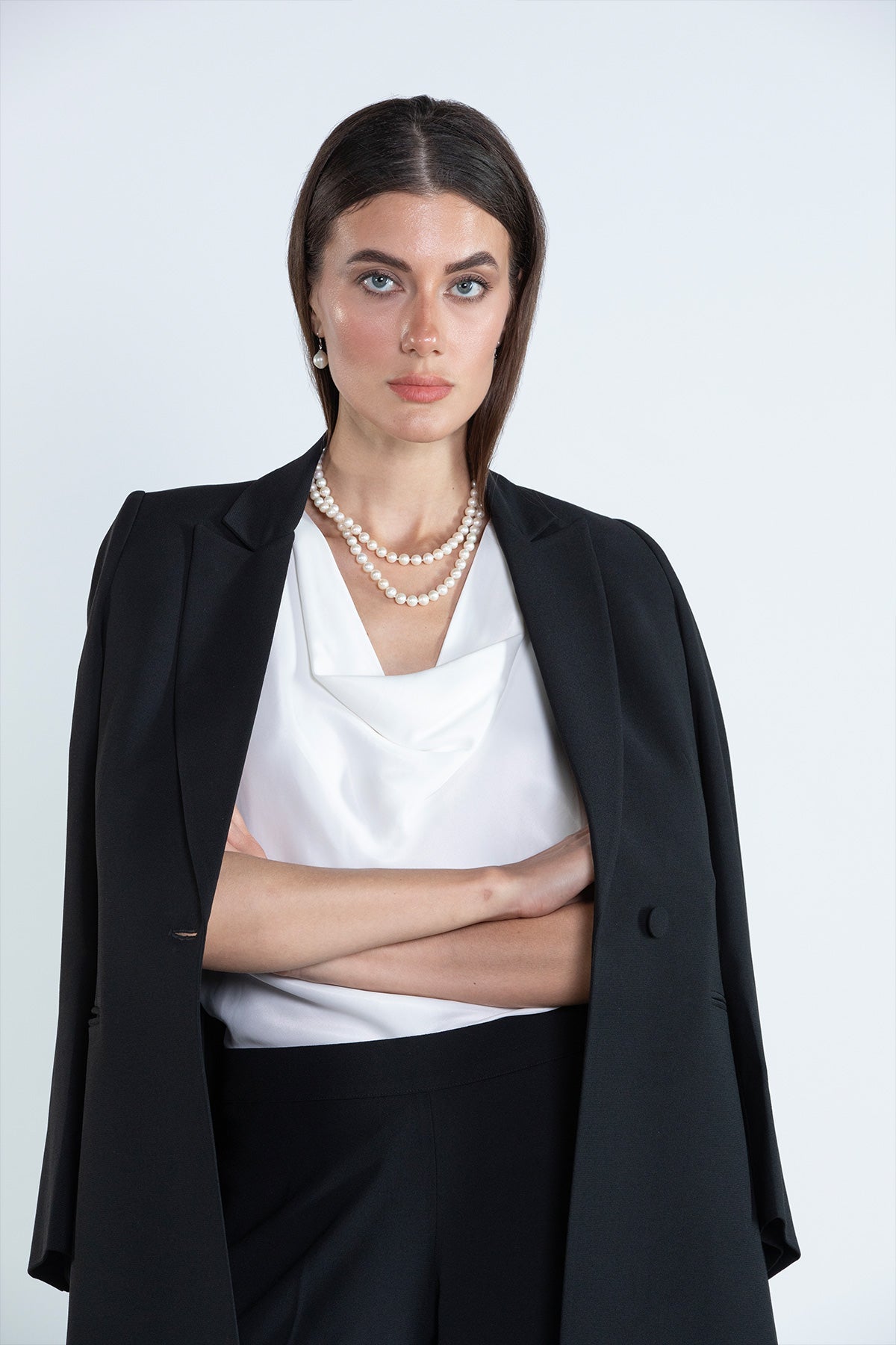 DC2007 - BLK ABAYA SET - MOONLIGHT CONCEPT - MIRA Y MANO