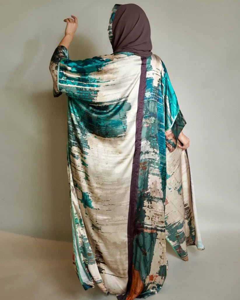 EARTH GREEN ABAYA - NAKHLAH - MIRA Y MANO