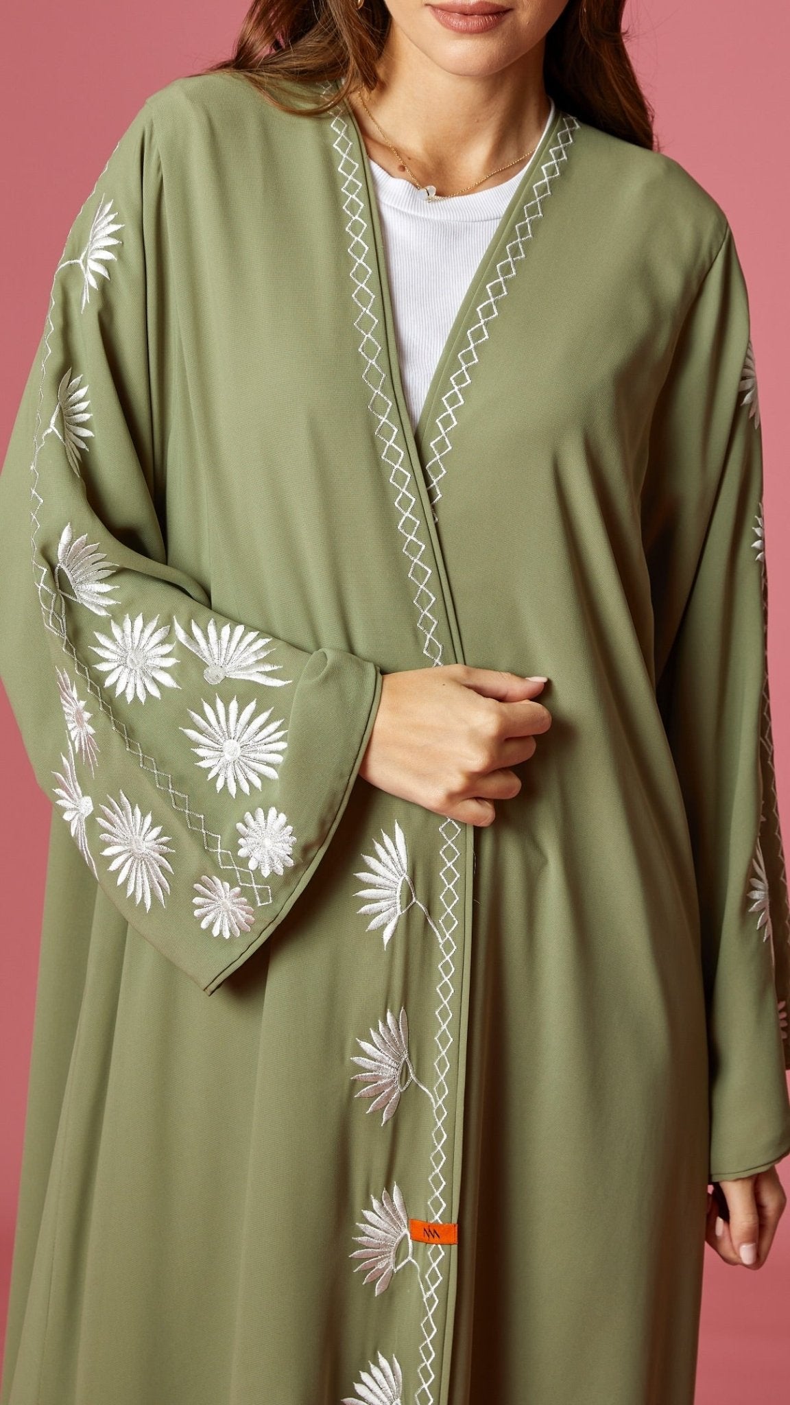 NM 413 OLIVE ABAYA - NM BOUTIQUE - MIRA Y MANO