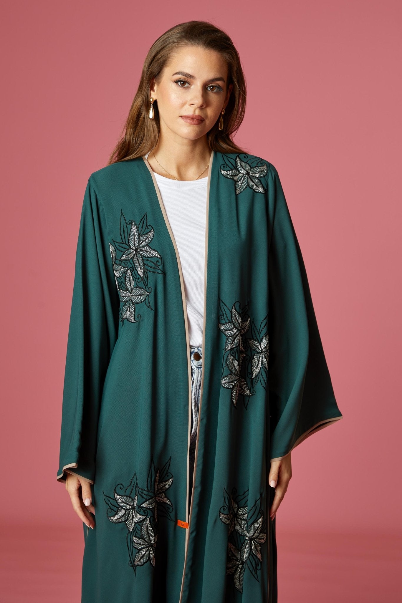 NM 416 GR ABAYA - NM BOUTIQUE - MIRA Y MANO